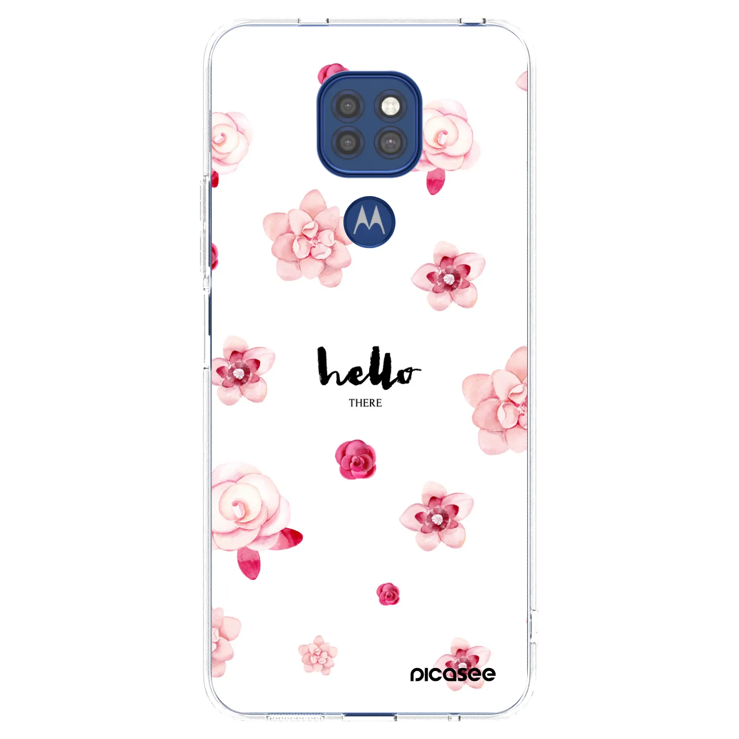 Picasee átlátszó szilikon tok az alábbi mobiltelefonokra Motorola Moto G9 Play - Hello there
