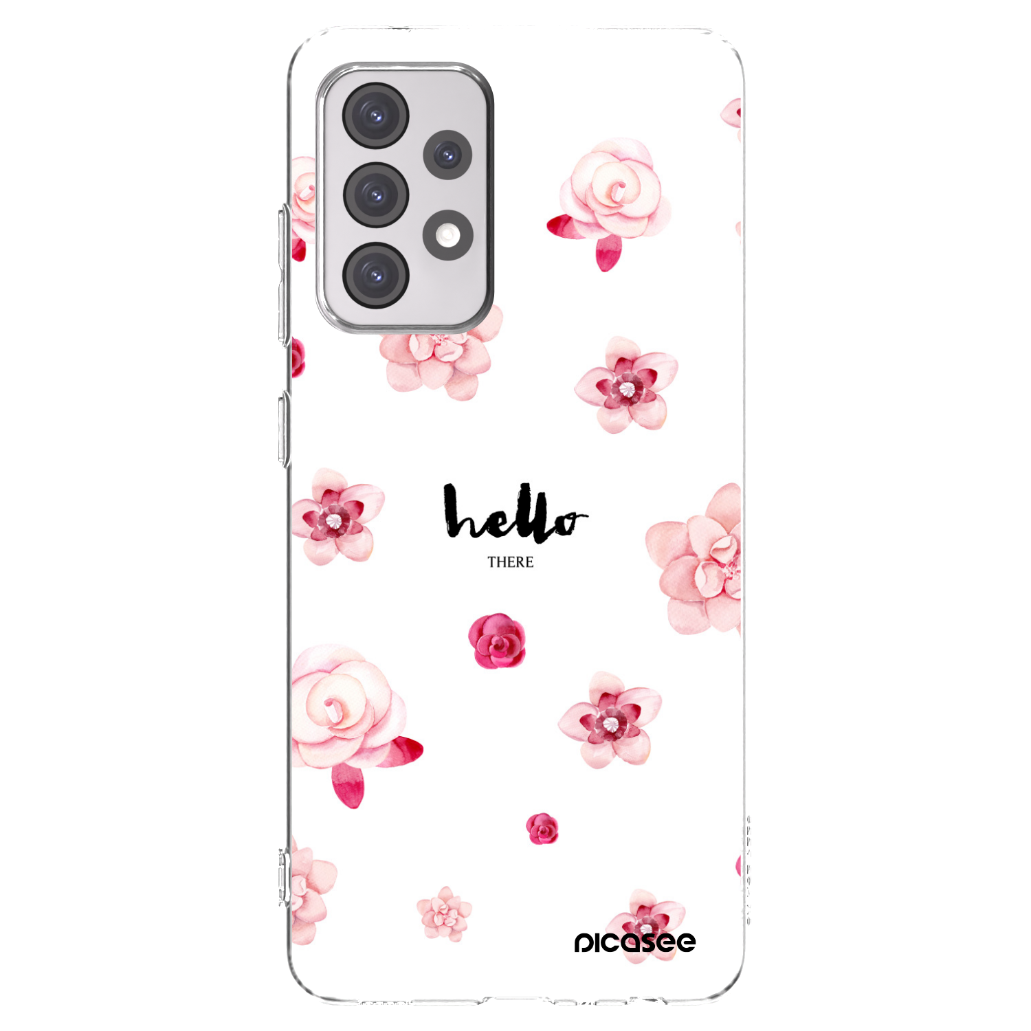 Picasee átlátszó szilikon tok az alábbi mobiltelefonokra Samsung Galaxy A52 5G A525F - Hello there