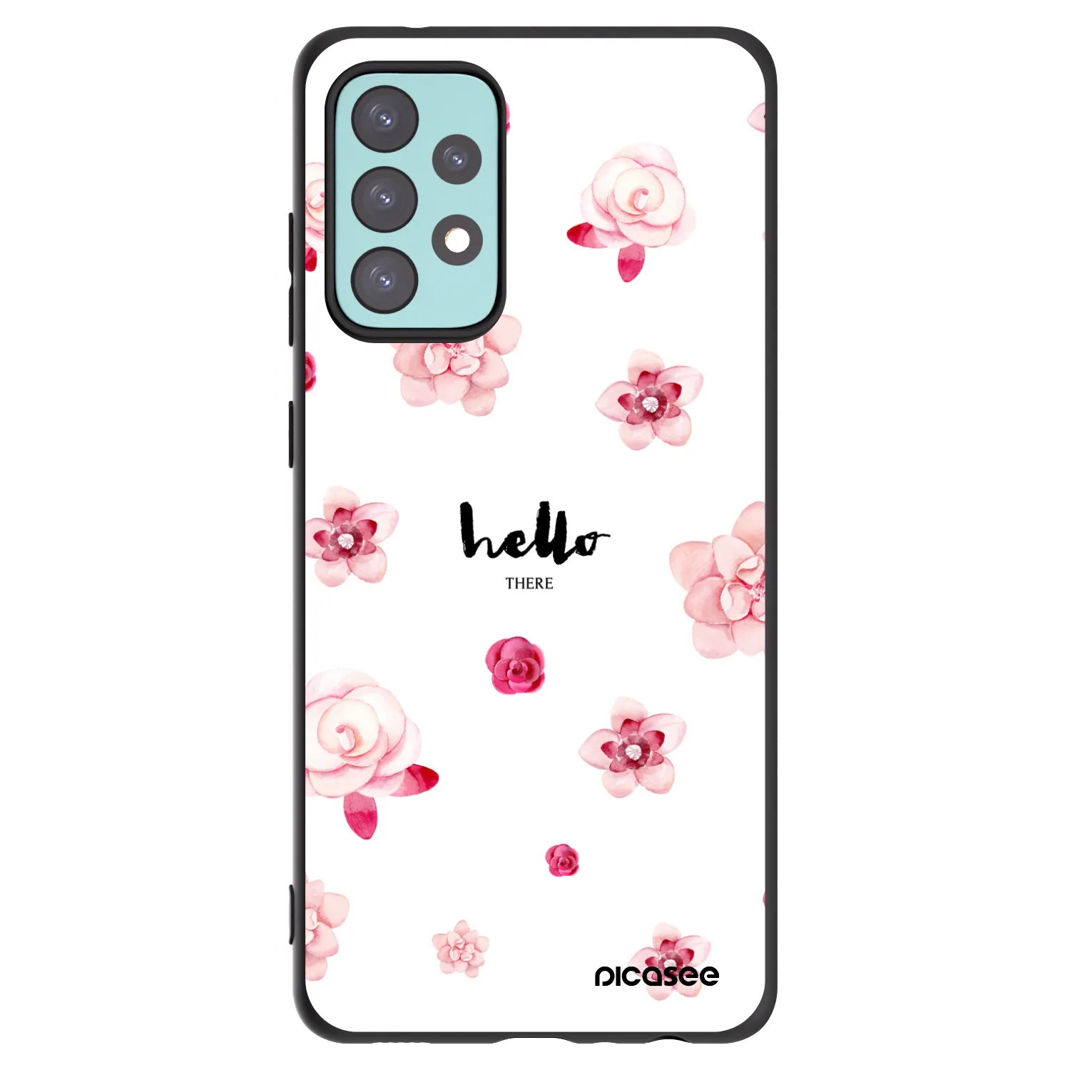 Picasee fekete szilikon tok az alábbi mobiltelefonokra Samsung Galaxy A72 A725F - Hello there