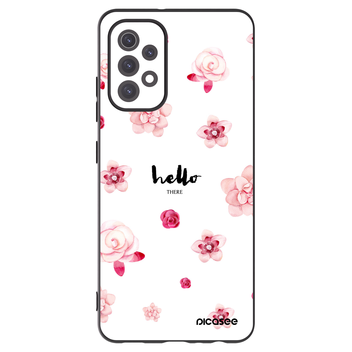 Picasee fekete szilikon tok az alábbi mobiltelefonokra Samsung Galaxy A32 5G A326B - Hello there