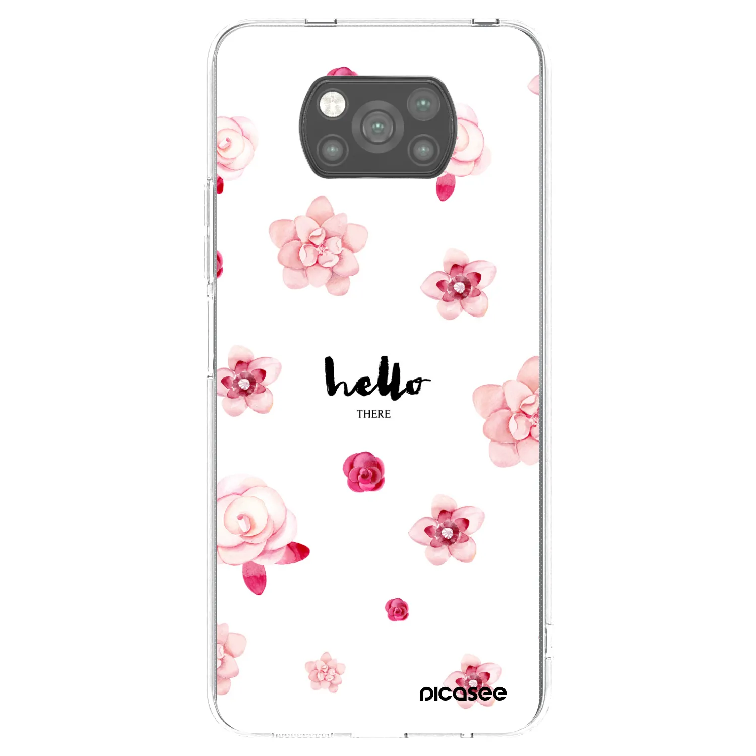 Picasee fekete szilikon tok az alábbi mobiltelefonokra Xiaomi Poco X3 Pro - Hello there