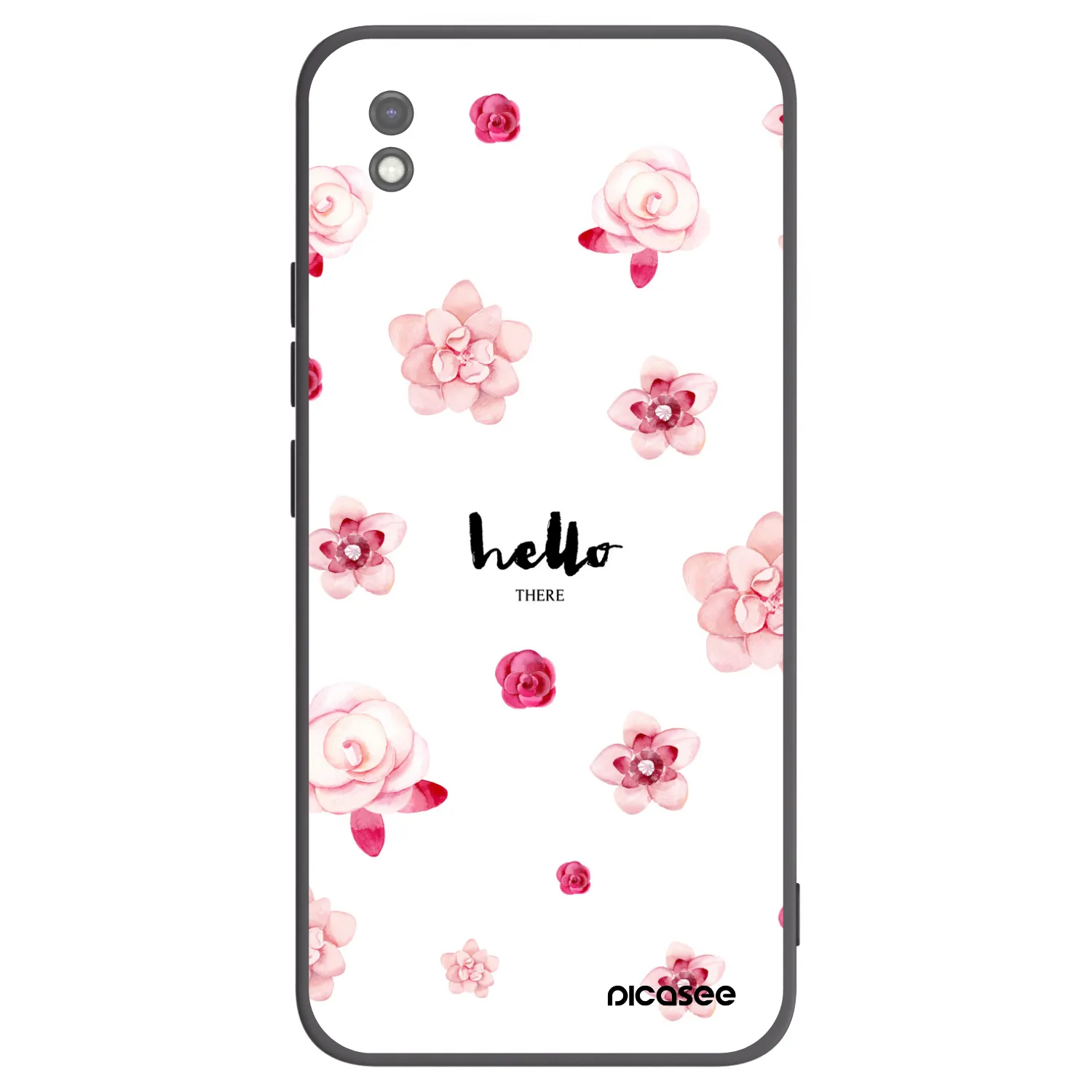 Picasee fekete szilikon tok az alábbi mobiltelefonokra Xiaomi Redmi 9AT - Hello there