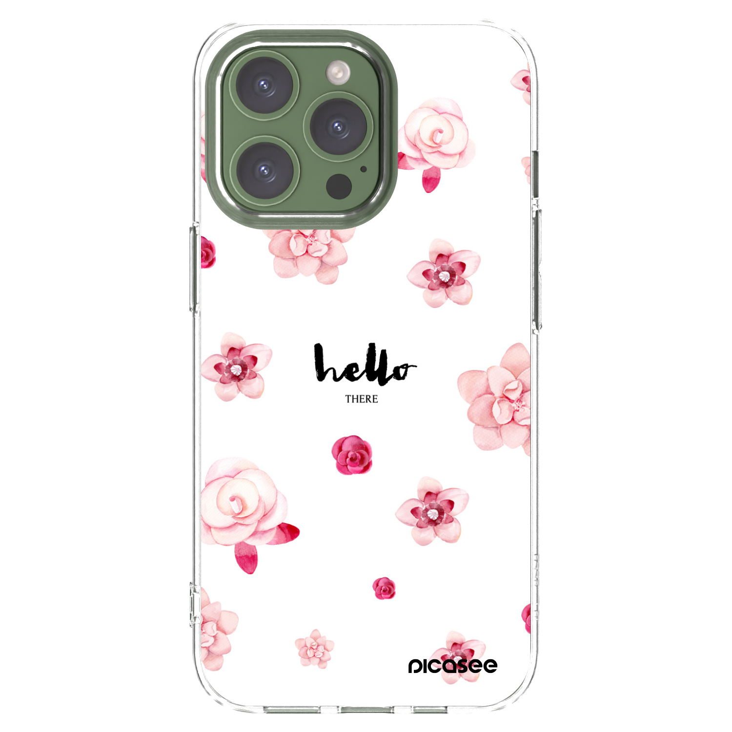 Picasee átlátszó szilikon tok az alábbi mobiltelefonokra Apple iPhone 13 Pro - Hello there