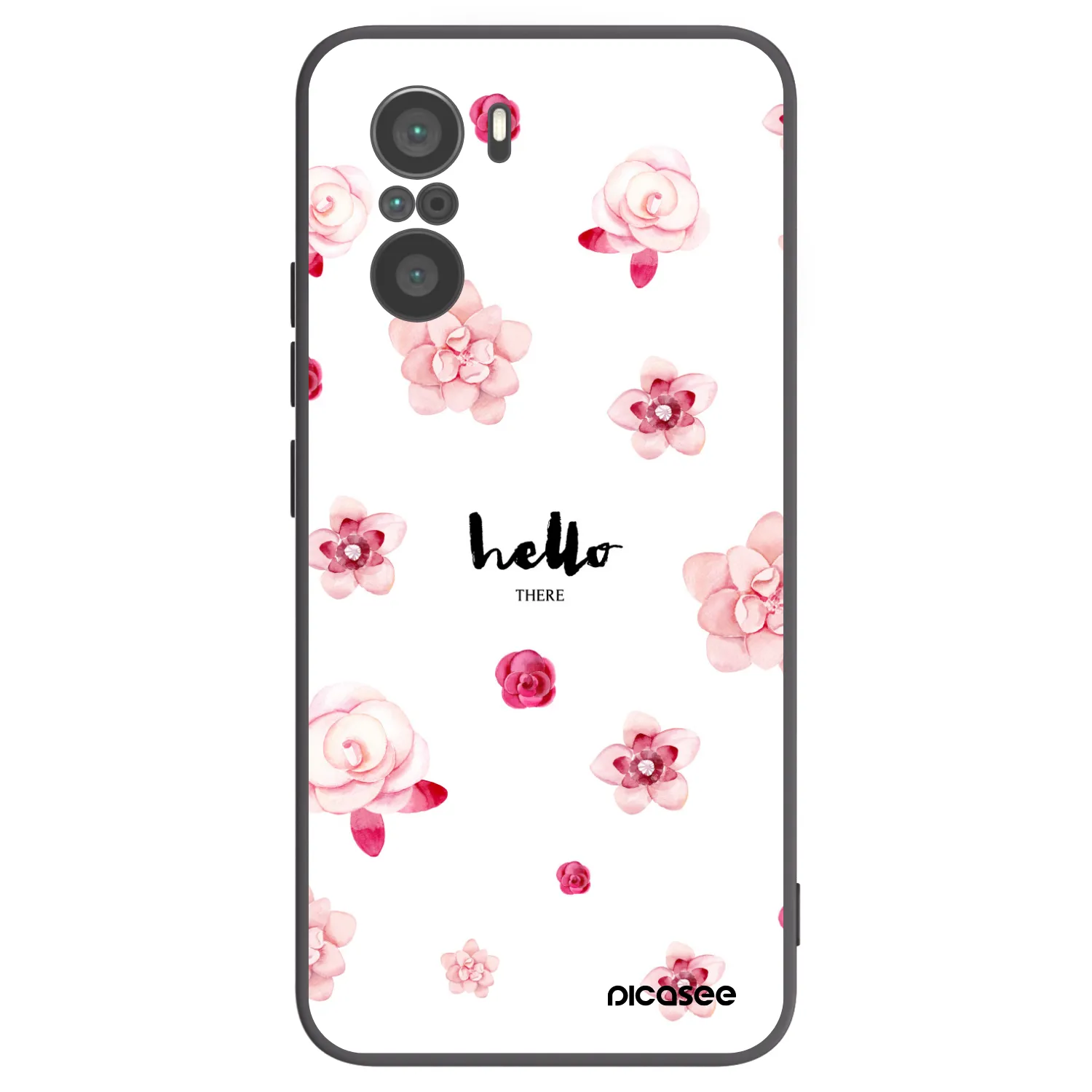 Picasee fekete szilikon tok az alábbi mobiltelefonokra Xiaomi Poco F3 - Hello there