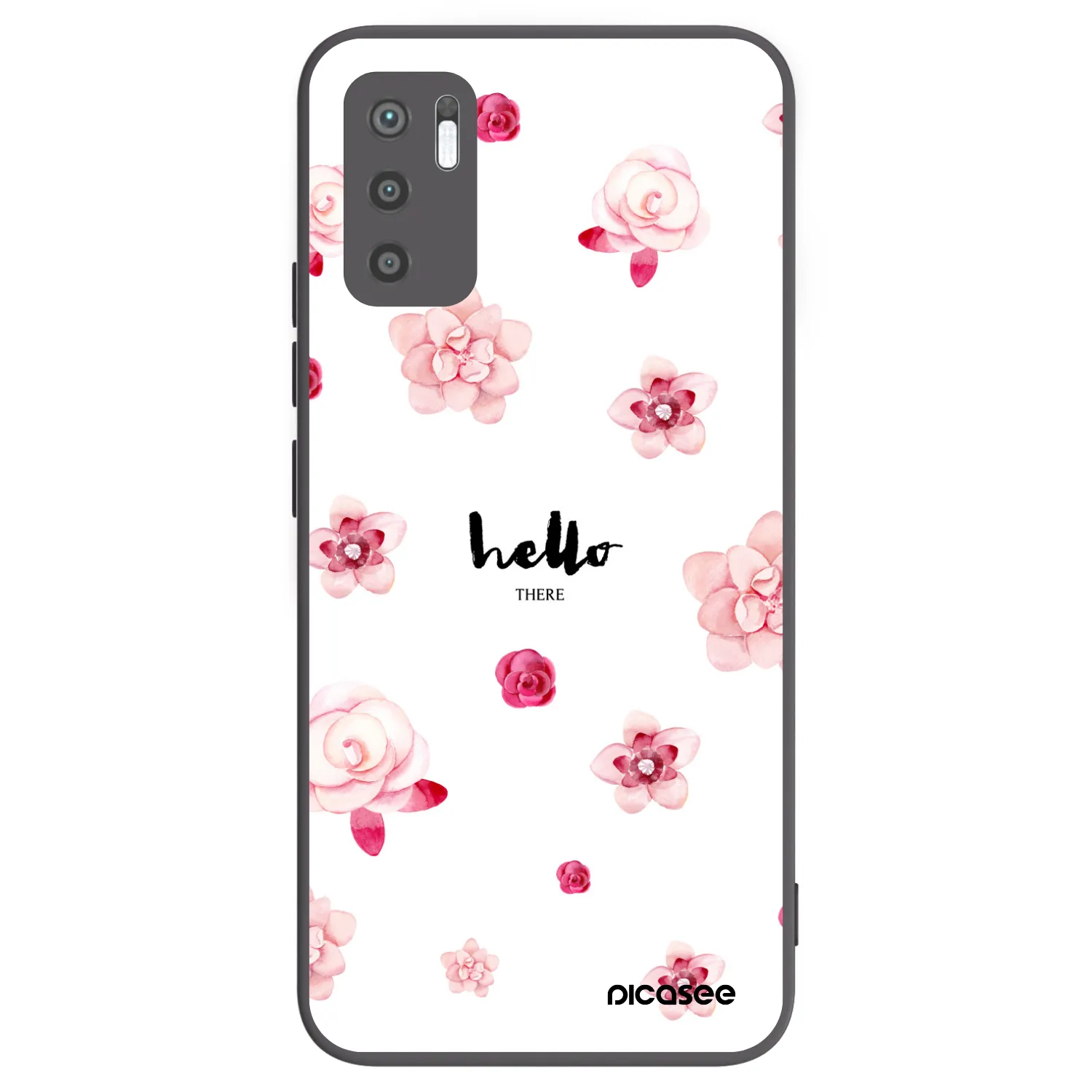 Picasee fekete szilikon tok az alábbi mobiltelefonokra Xiaomi Redmi Note 10 5G - Hello there