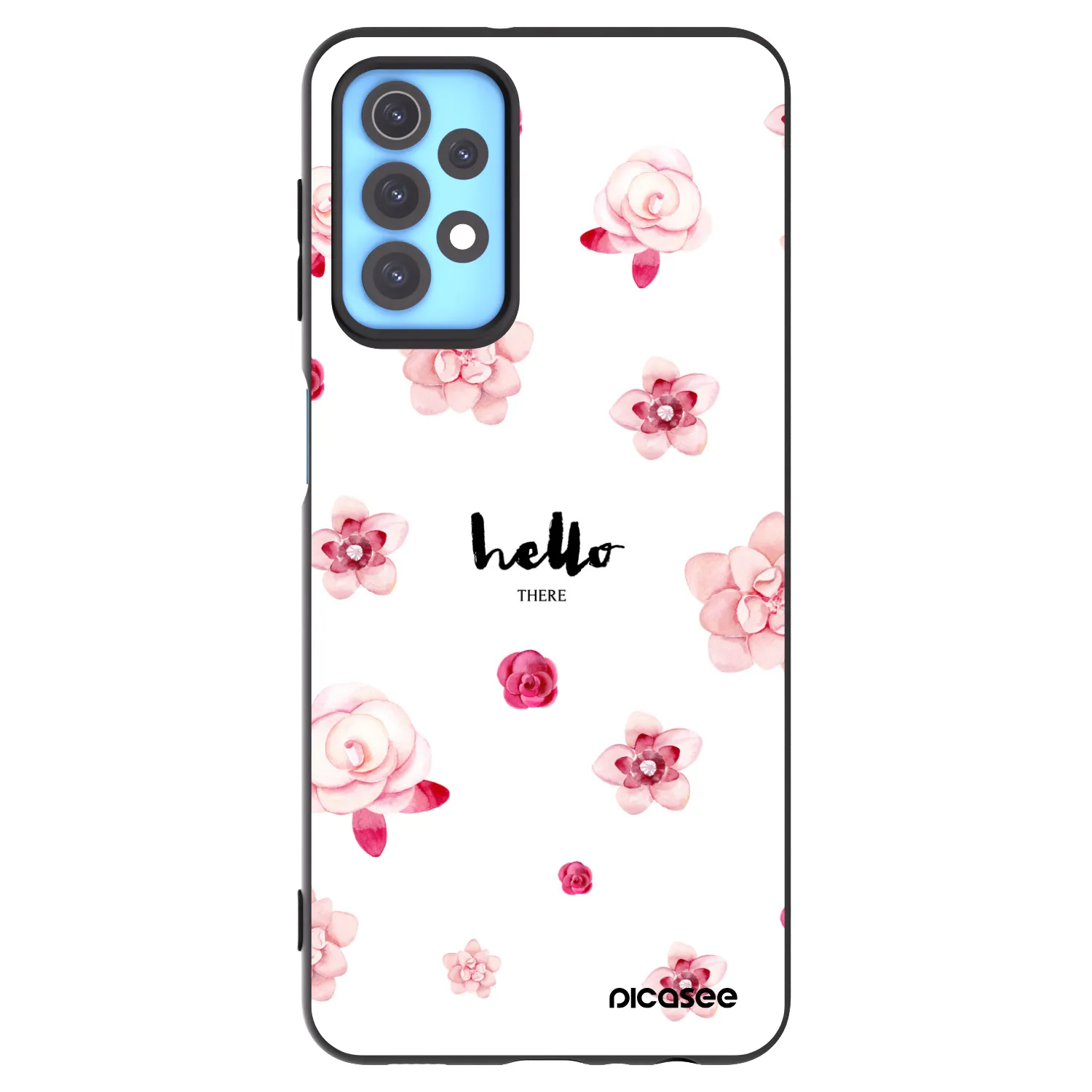 Picasee fekete szilikon tok az alábbi mobiltelefonokra Samsung Galaxy A32 4G SM-A325F - Hello there