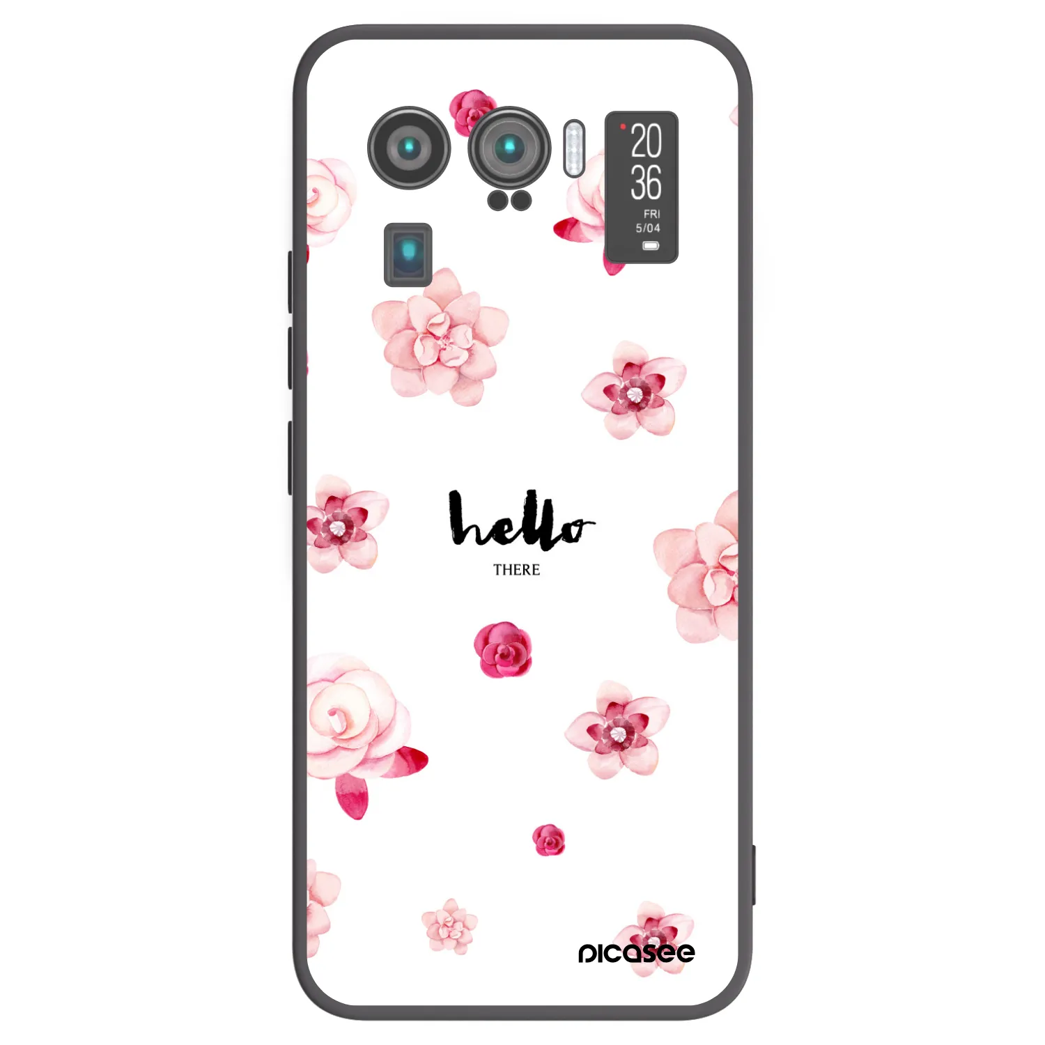 Picasee fekete szilikon tok az alábbi mobiltelefonokra Xiaomi Mi 11 Ultra - Hello there