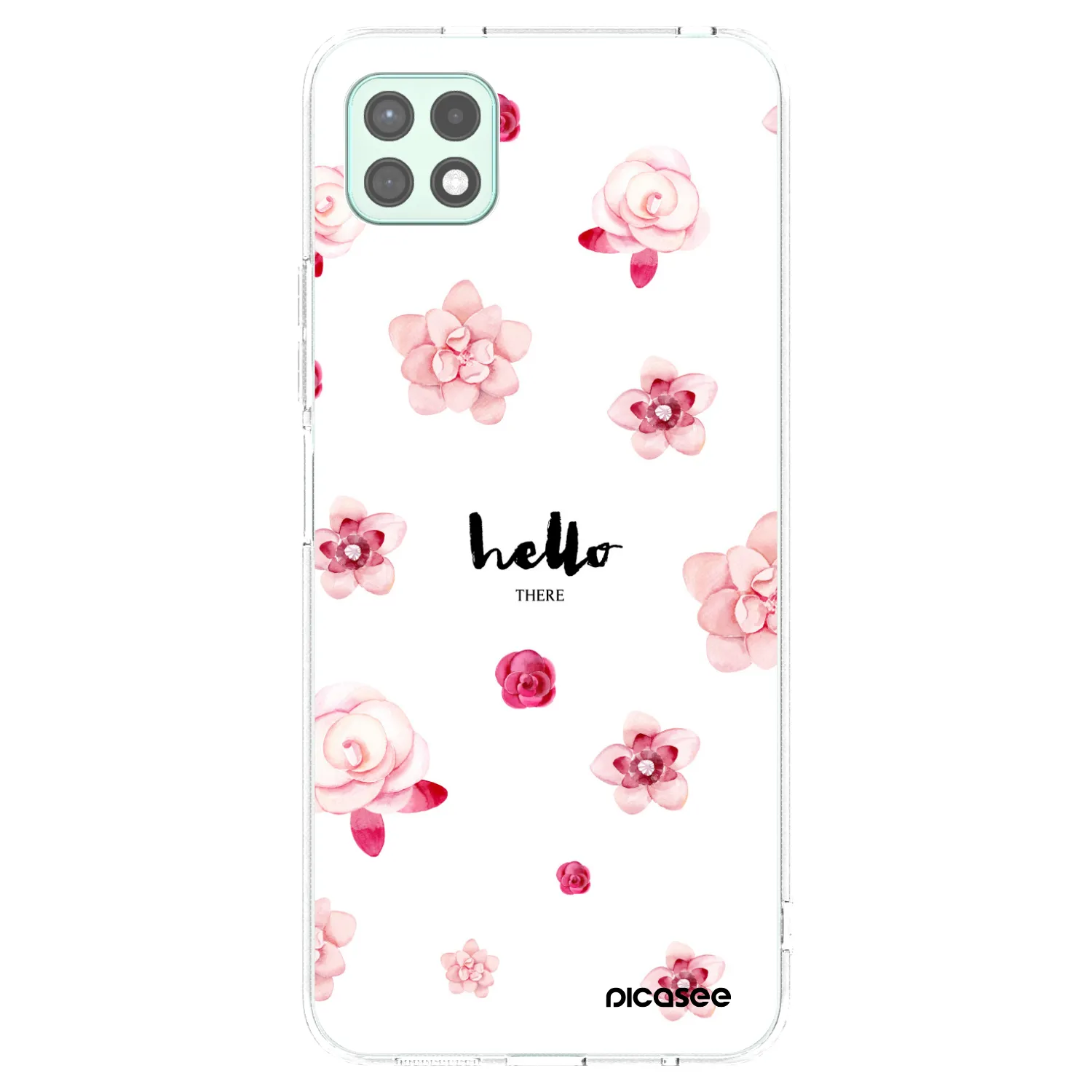 Picasee átlátszó szilikon tok az alábbi mobiltelefonokra Samsung Galaxy A22 A226B 5G - Hello there