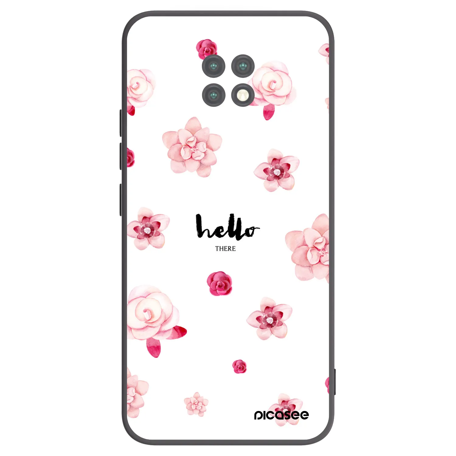 Picasee fekete szilikon tok az alábbi mobiltelefonokra Xiaomi Redmi Note 9T - Hello there