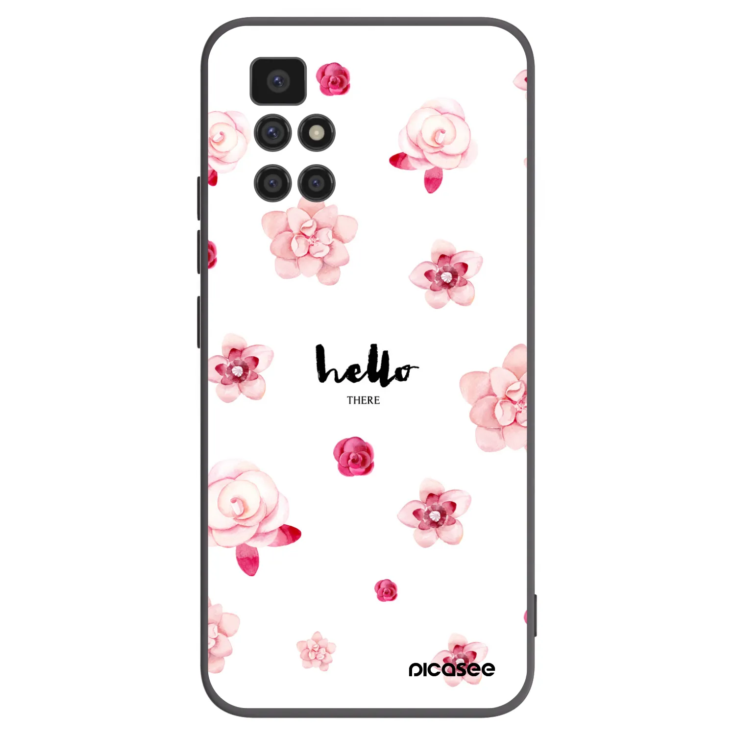 Picasee fekete szilikon tok az alábbi mobiltelefonokra Xiaomi Redmi 10 - Hello there