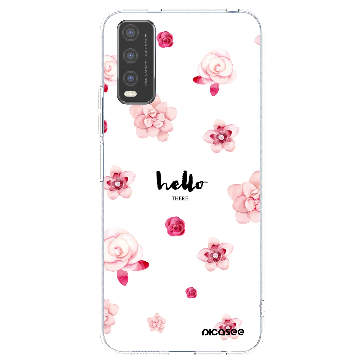 Picasee átlátszó szilikon tok az alábbi mobiltelefonokra Vivo Y20s - Hello there