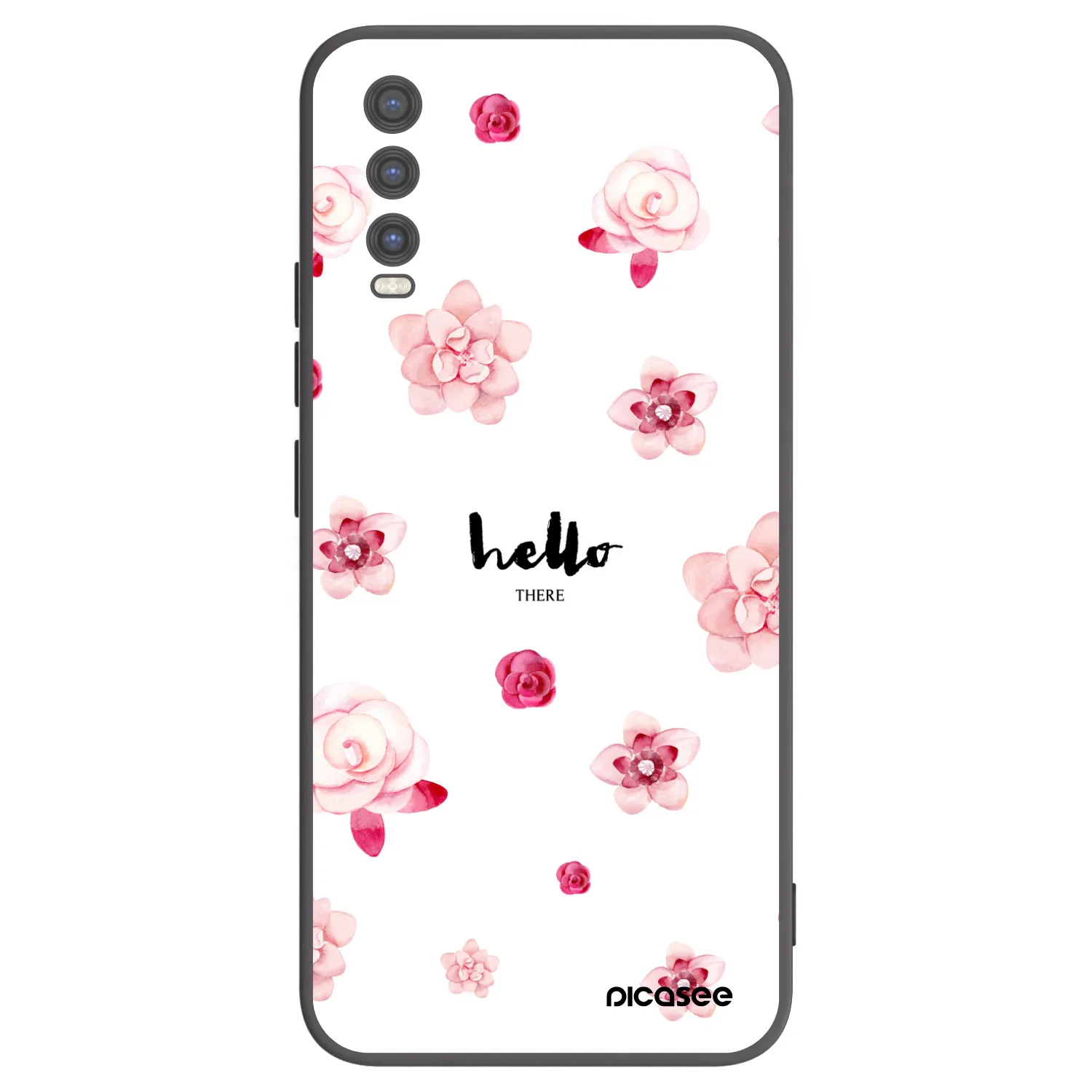 Picasee fekete szilikon tok az alábbi mobiltelefonokra Vivo Y20s - Hello there