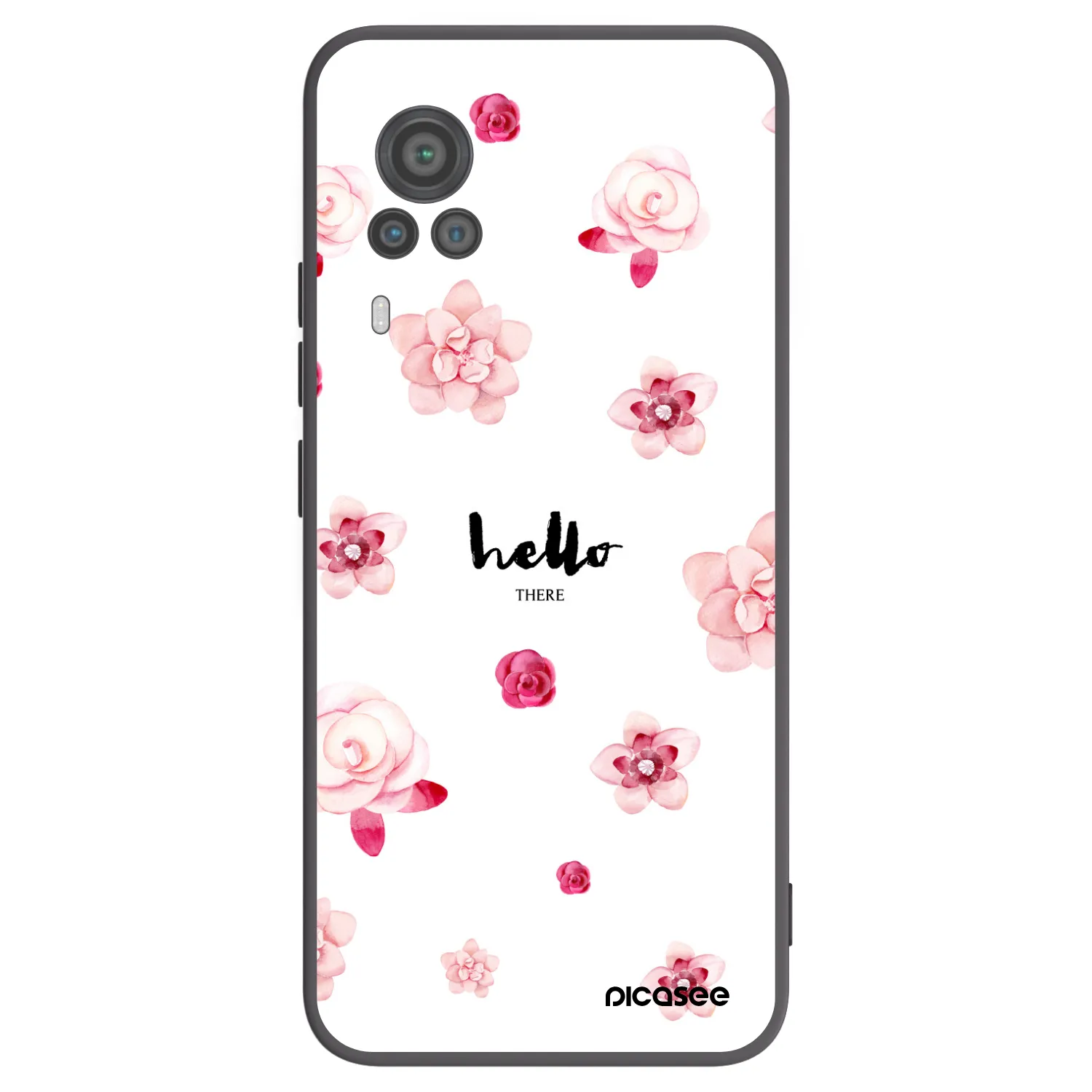Picasee fekete szilikon tok az alábbi mobiltelefonokra Vivo X60 Pro 5G - Hello there