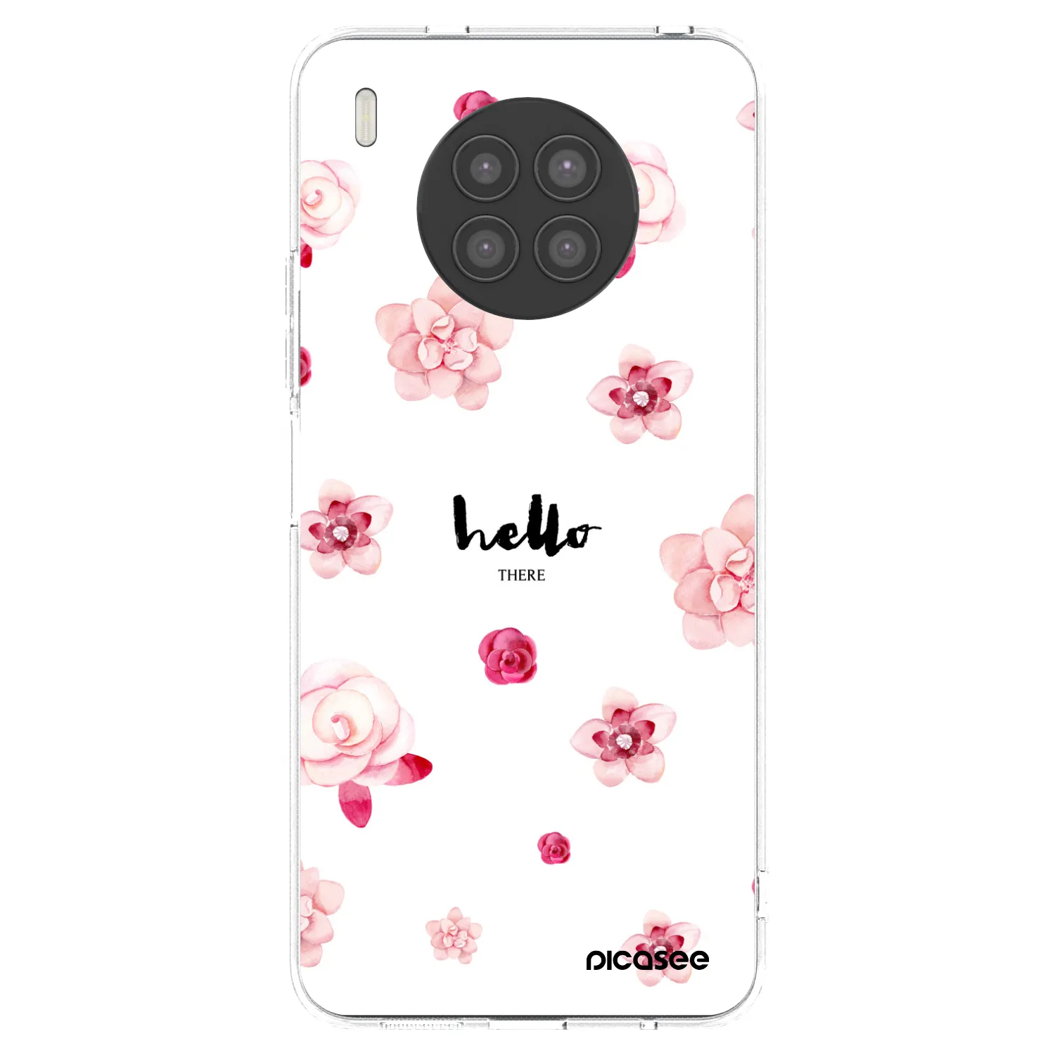 Picasee átlátszó szilikon tok az alábbi mobiltelefonokra Huawei Nova 8i - Hello there