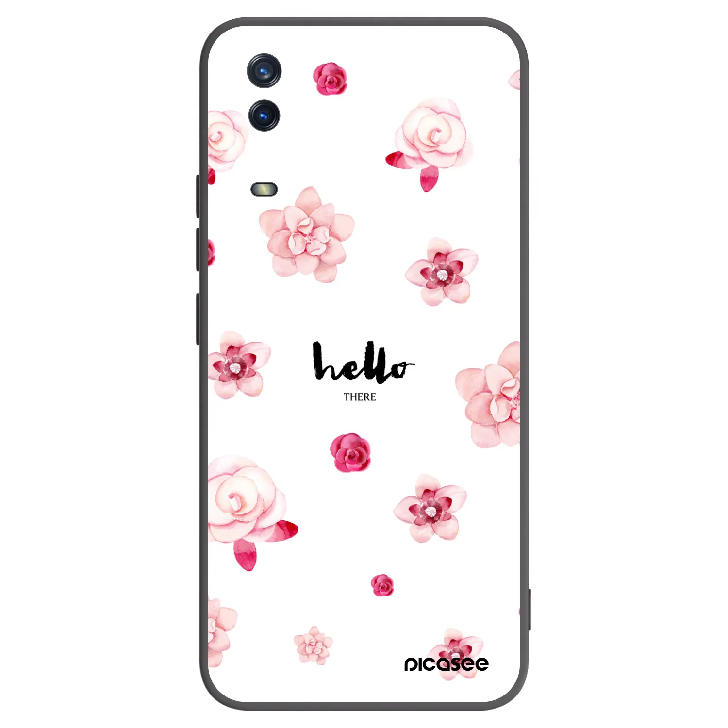 Picasee fekete szilikon tok az alábbi mobiltelefonokra Vivo Y11s - Hello there