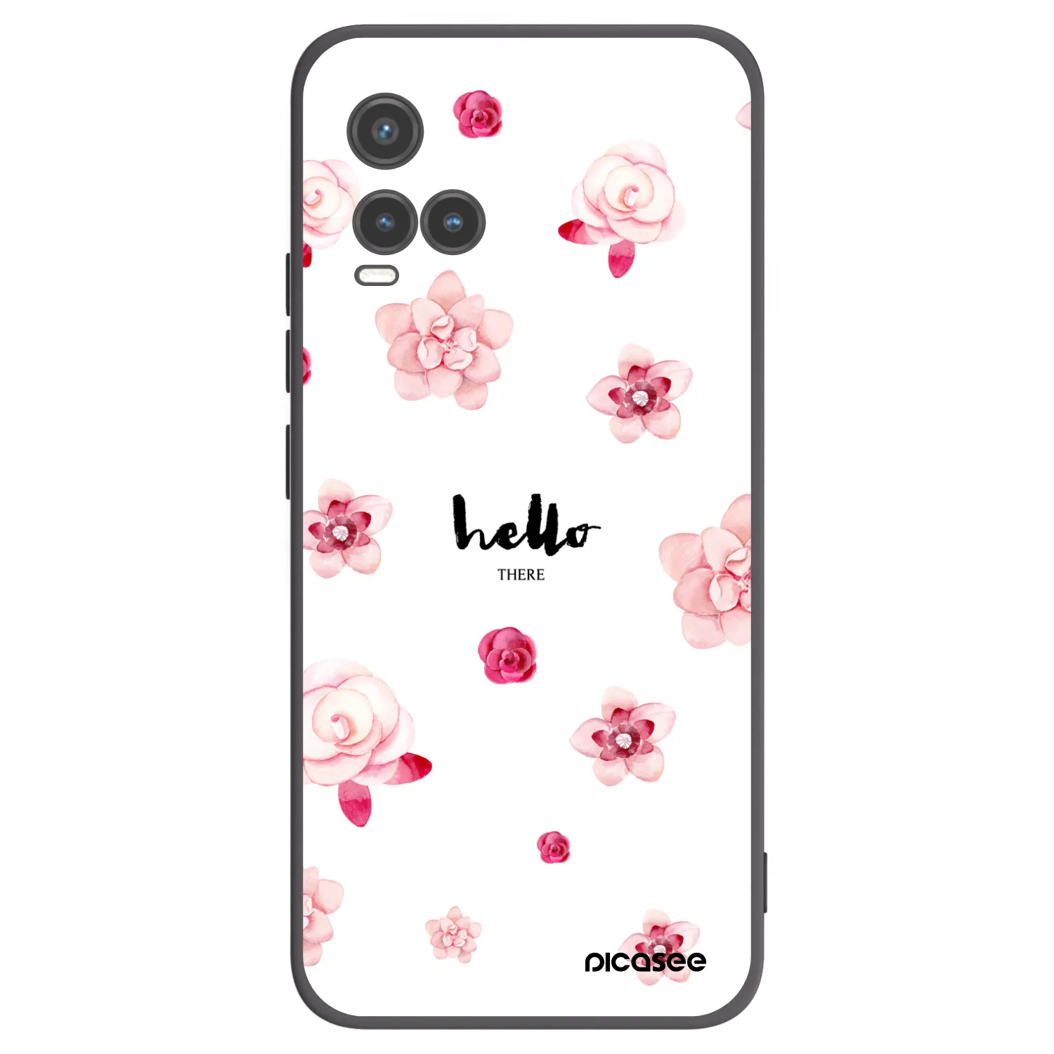 Picasee fekete szilikon tok az alábbi mobiltelefonokra Vivo Y33s - Hello there