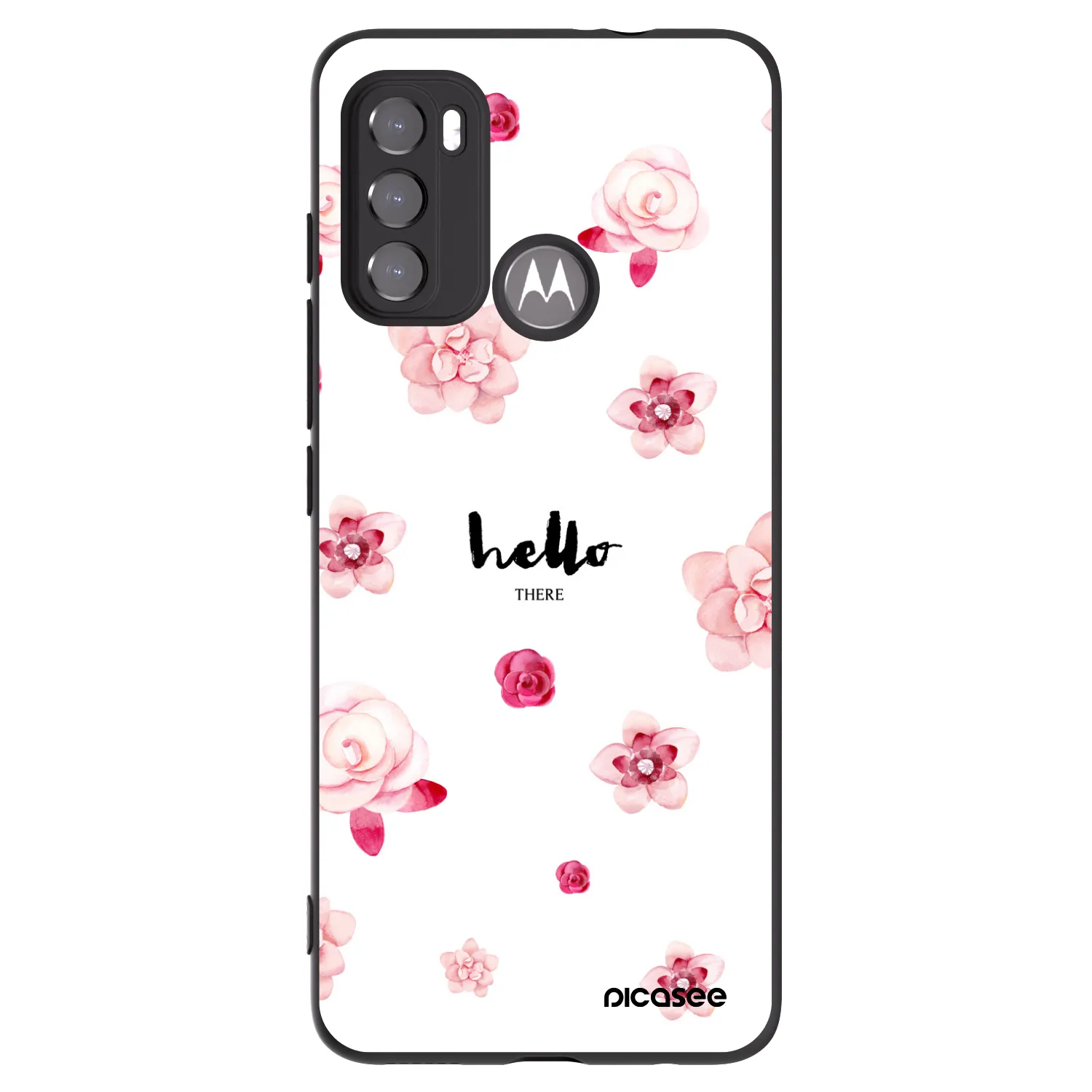 Picasee fekete szilikon tok az alábbi mobiltelefonokra Motorola Moto G60 - Hello there