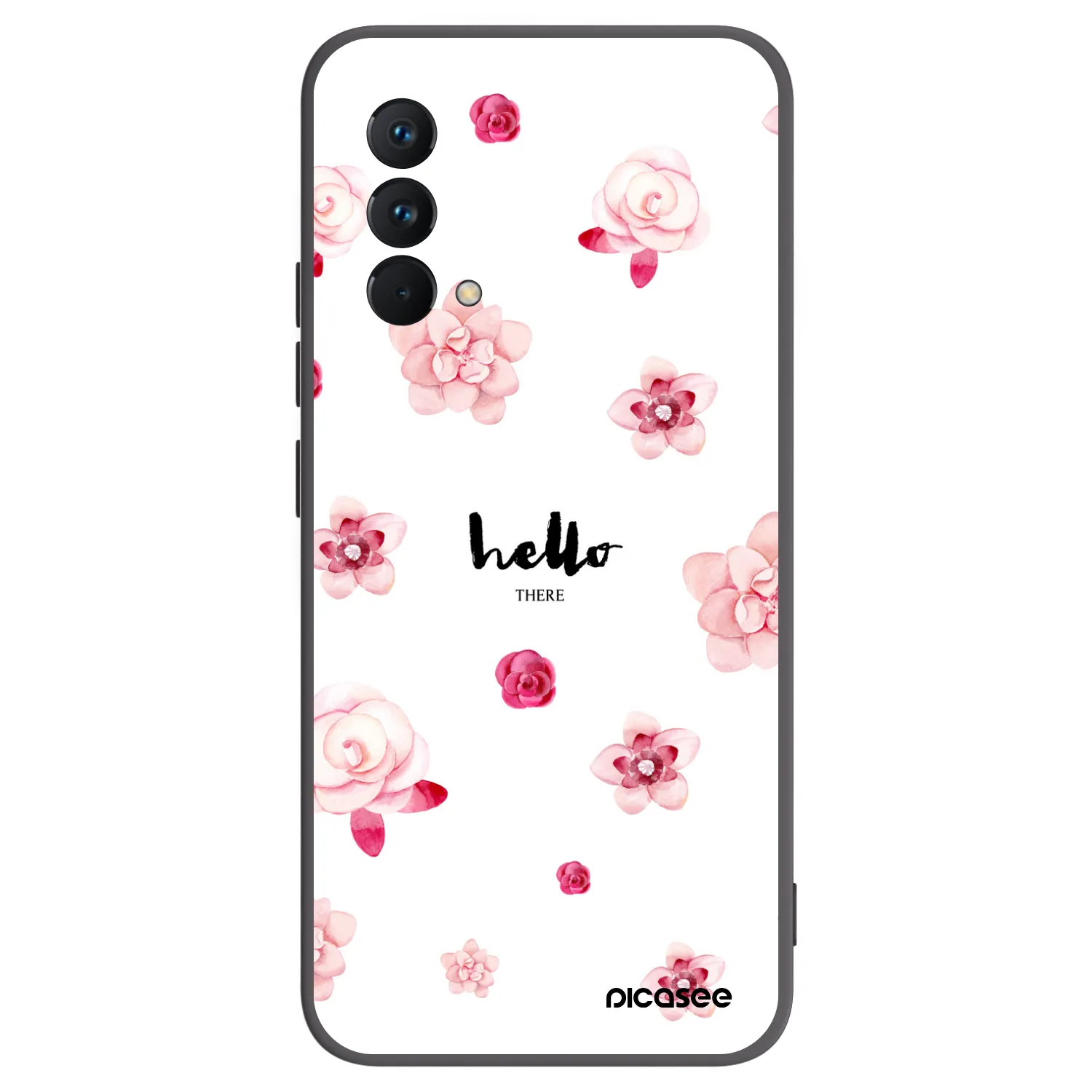 Picasee fekete szilikon tok az alábbi mobiltelefonokra Realme GT Master Edition 5G - Hello there