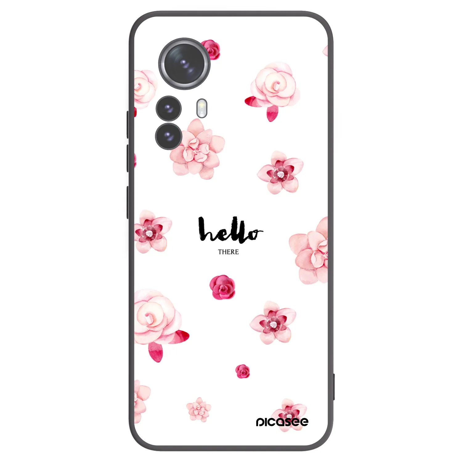 Picasee fekete szilikon tok az alábbi mobiltelefonokra Xiaomi 12 Pro - Hello there