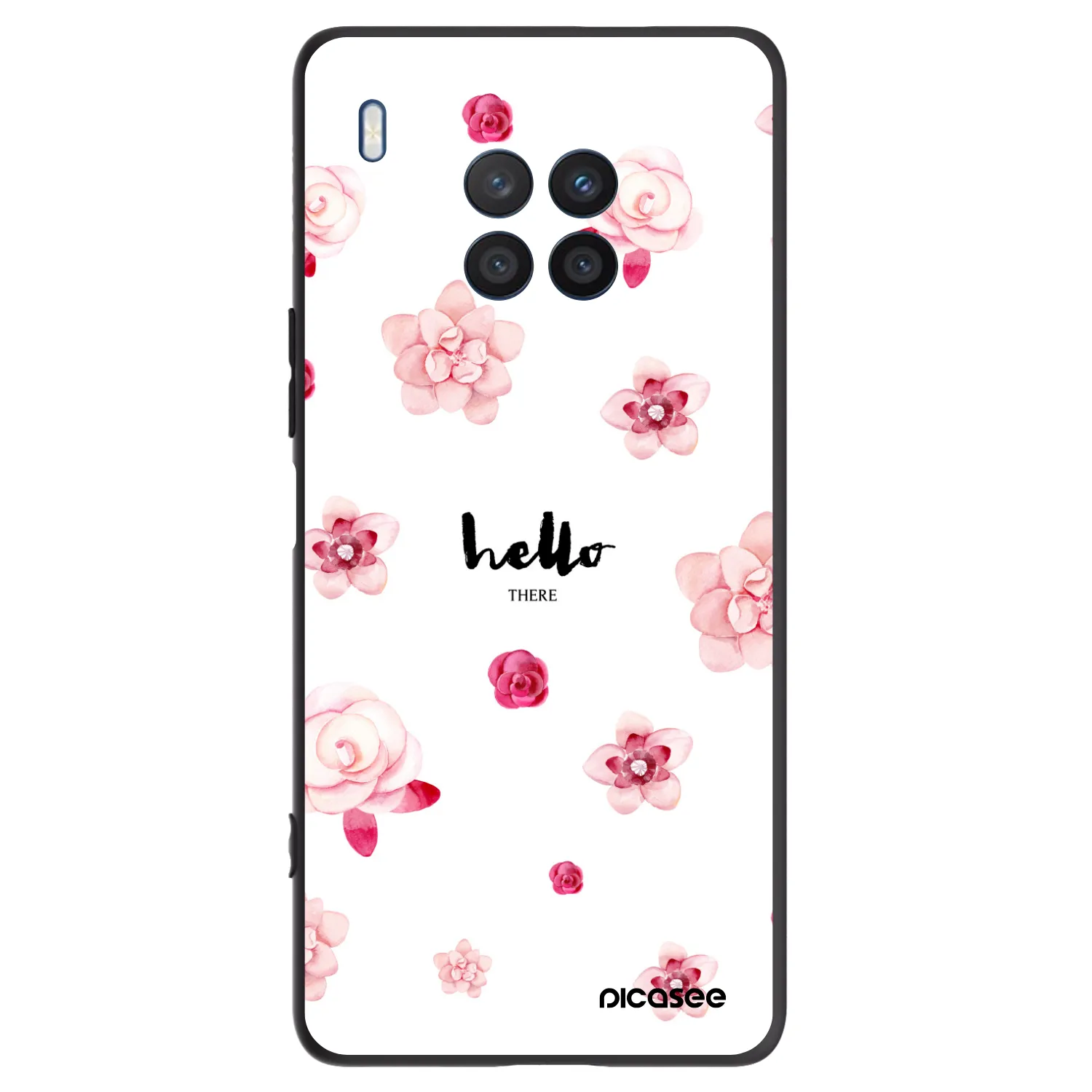 Picasee fekete szilikon tok az alábbi mobiltelefonokra Honor 50 Lite - Hello there