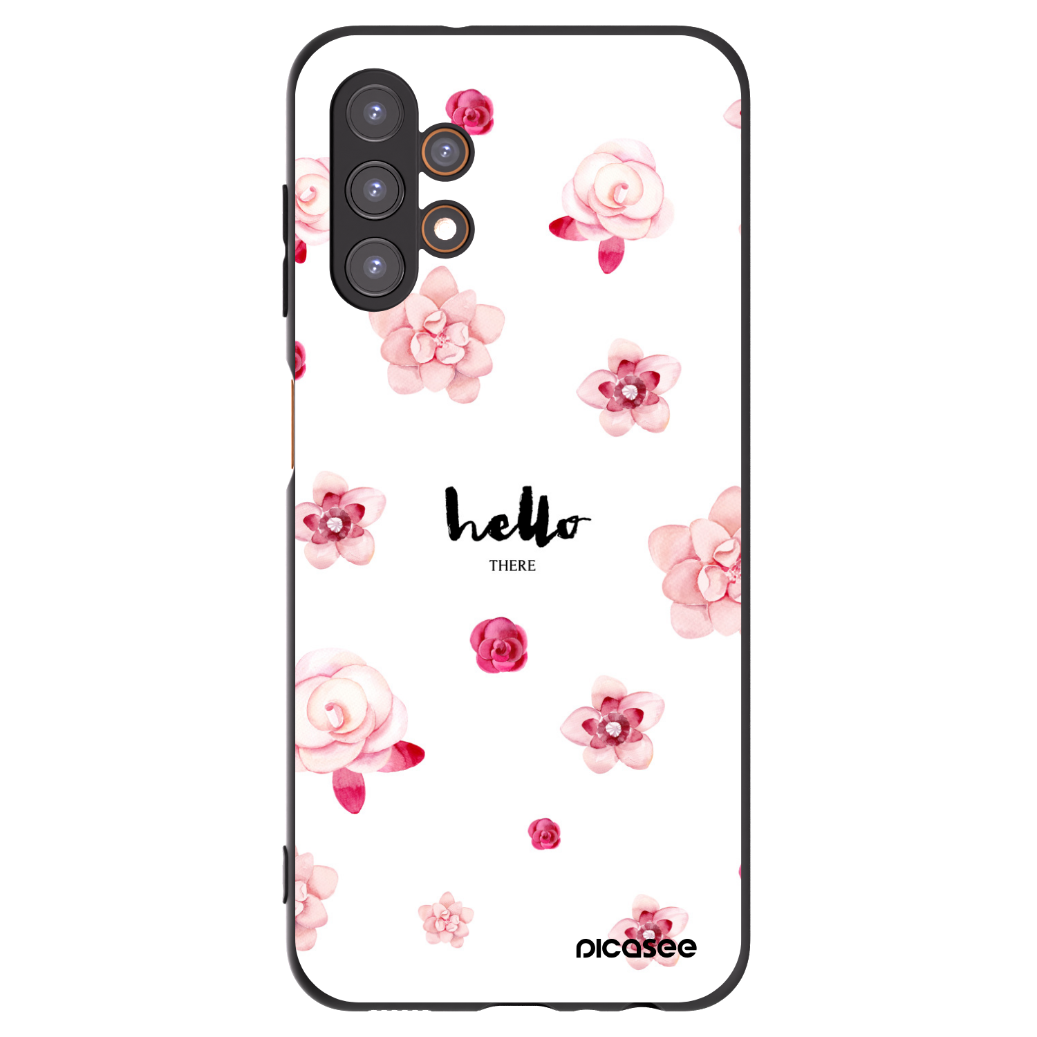 Picasee fekete szilikon tok az alábbi mobiltelefonokra Samsung Galaxy A13 4G A135 - Hello there