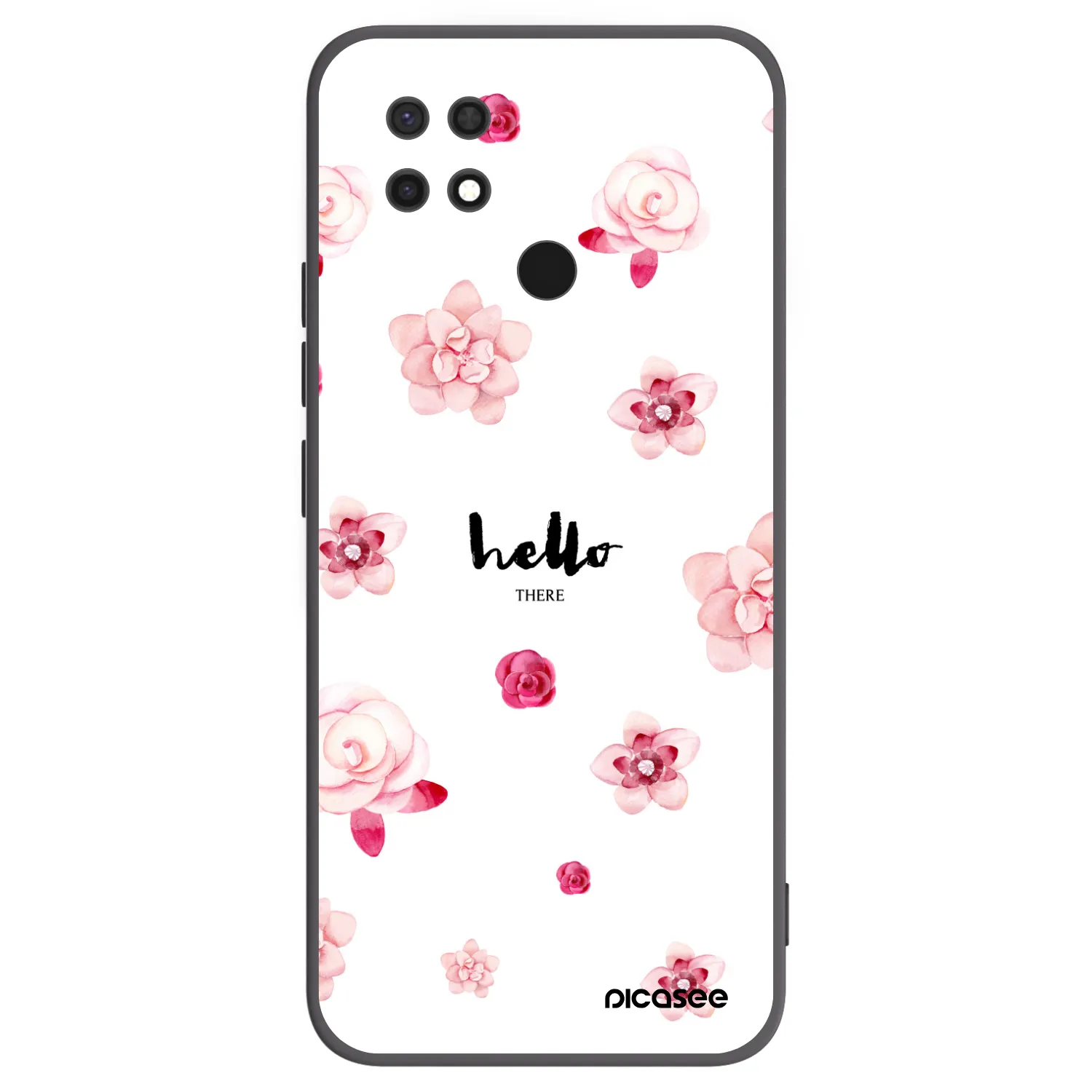 Picasee fekete szilikon tok az alábbi mobiltelefonokra Xiaomi Redmi 10C - Hello there