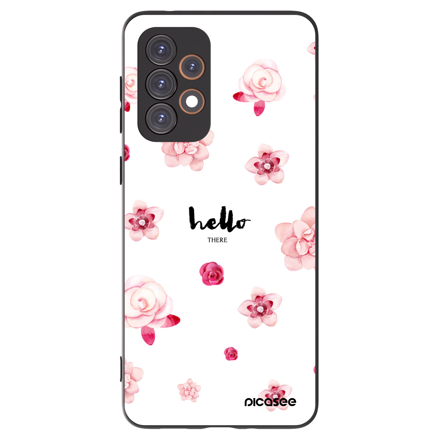 Picasee fekete szilikon tok az alábbi mobiltelefonokra Samsung Galaxy A33 5G A336 - Hello there