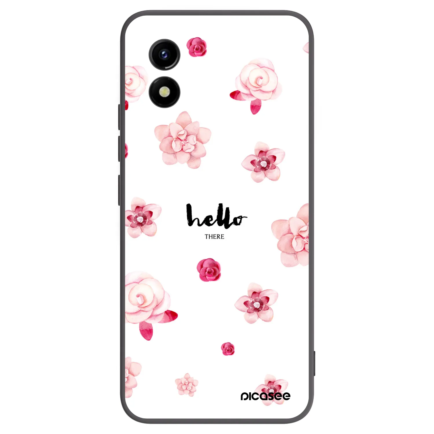 Picasee fekete szilikon tok az alábbi mobiltelefonokra Vivo Y01 - Hello there