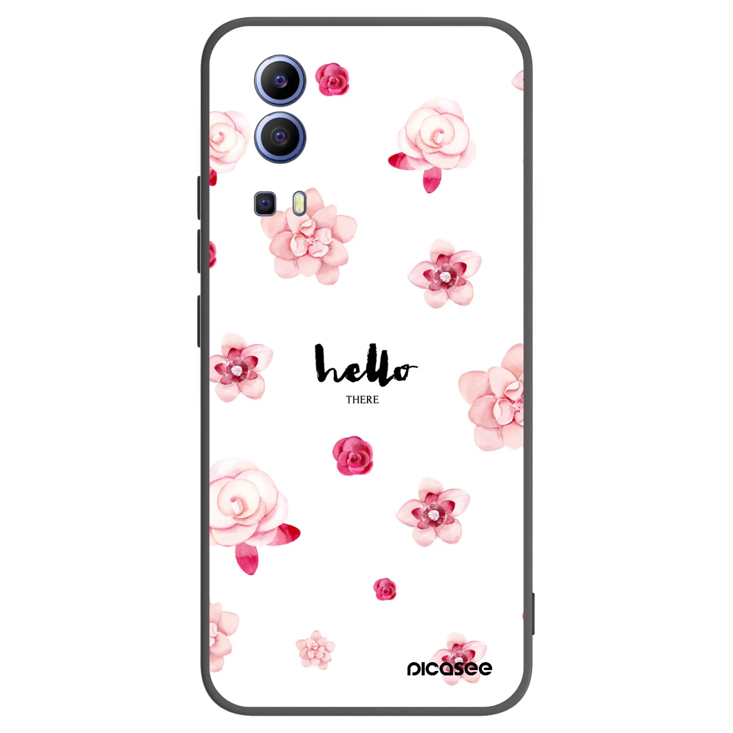 Picasee fekete szilikon tok az alábbi mobiltelefonokra Vivo Y52 5G - Hello there