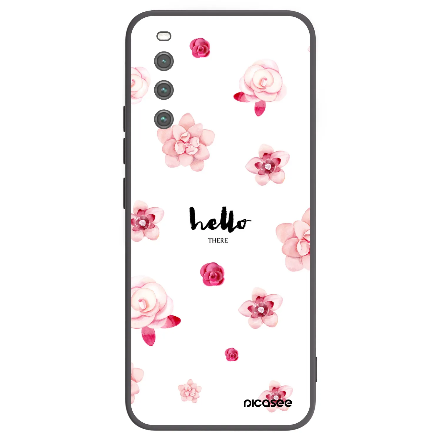 Picasee fekete szilikon tok az alábbi mobiltelefonokra Sony Xperia 10 IV 5G - Hello there