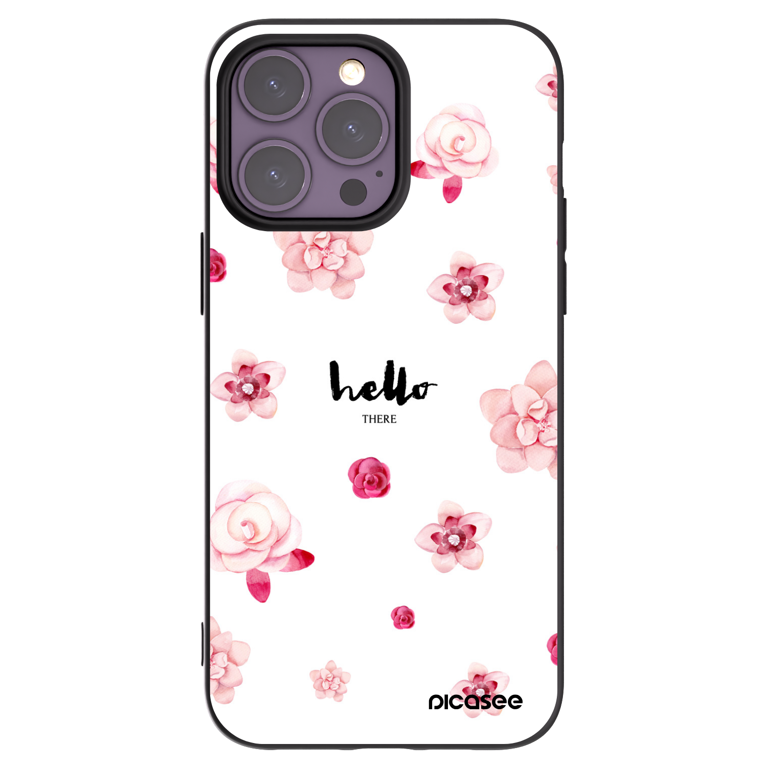 Picasee fekete szilikon tok az alábbi mobiltelefonokra Apple iPhone 14 Pro Max - Hello there