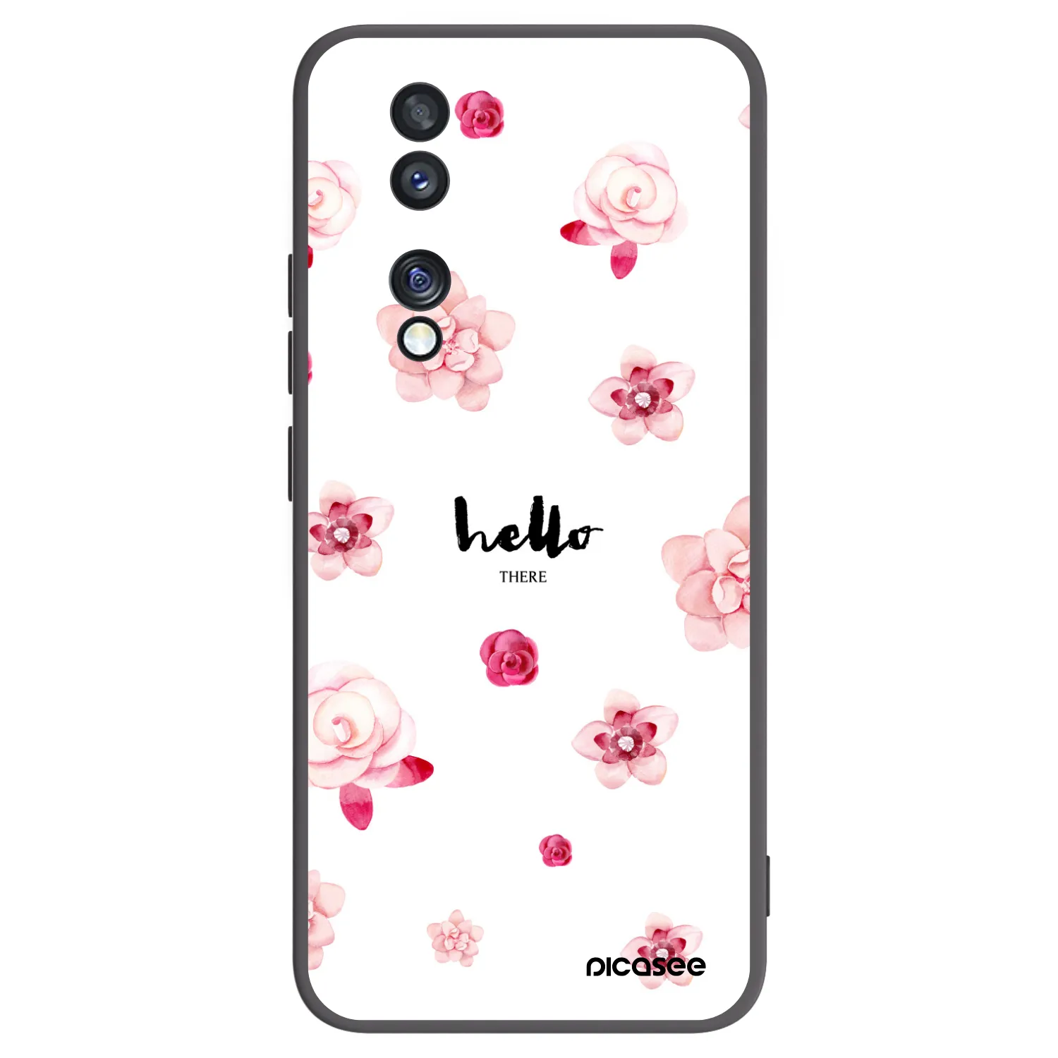 Picasee fekete szilikon tok az alábbi mobiltelefonokra Honor 70 - Hello there