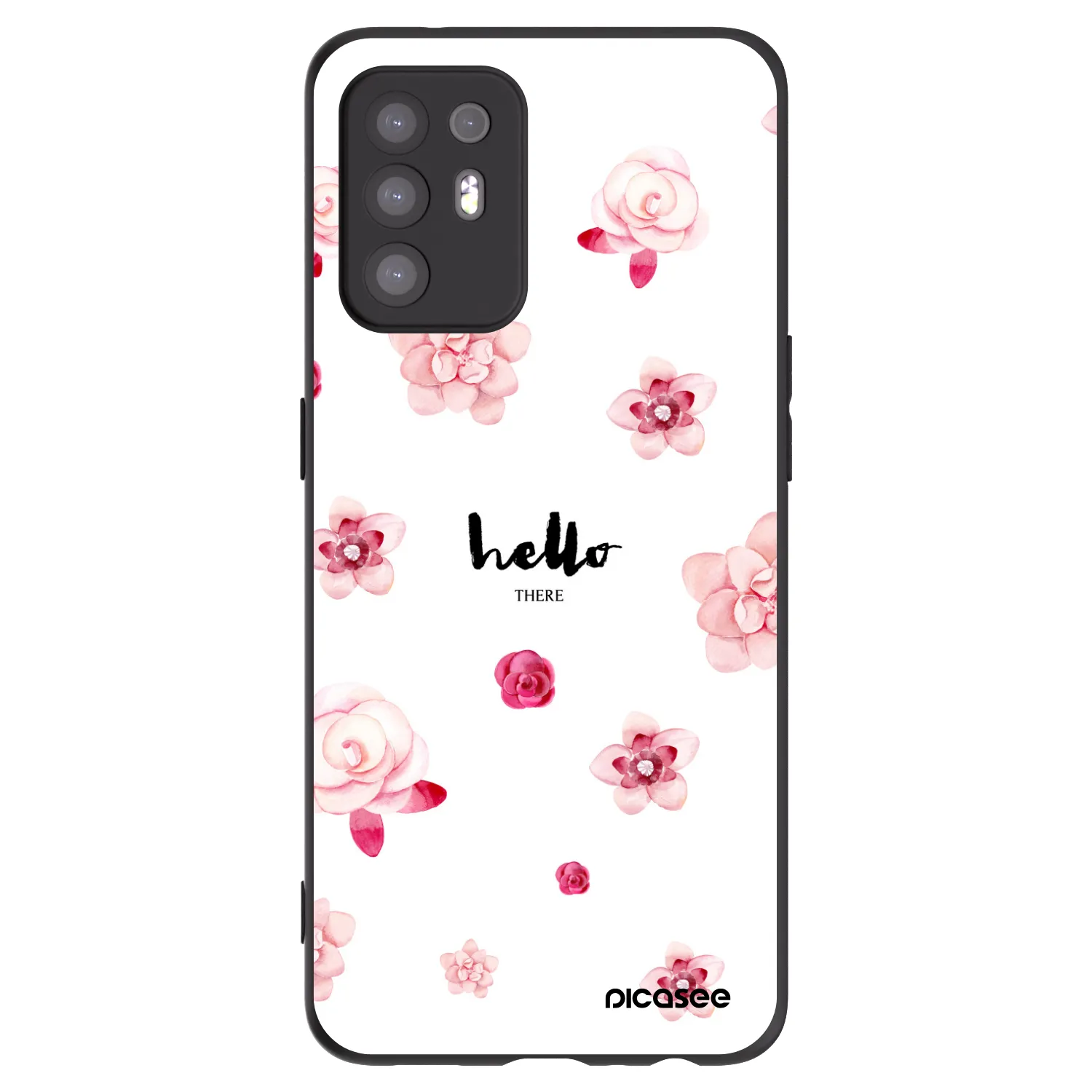 Picasee fekete szilikon tok az alábbi mobiltelefonokra OPPO A94 5G - Hello there