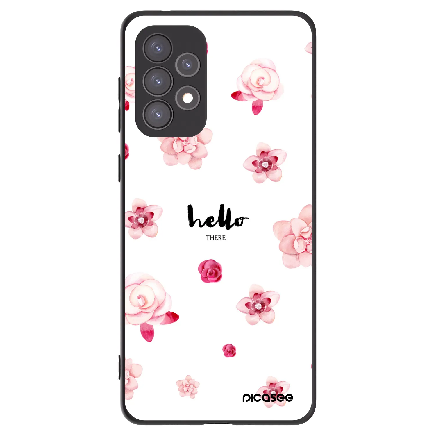 Picasee fekete szilikon tok az alábbi mobiltelefonokra Samsung Galaxy A73 5G - Hello there