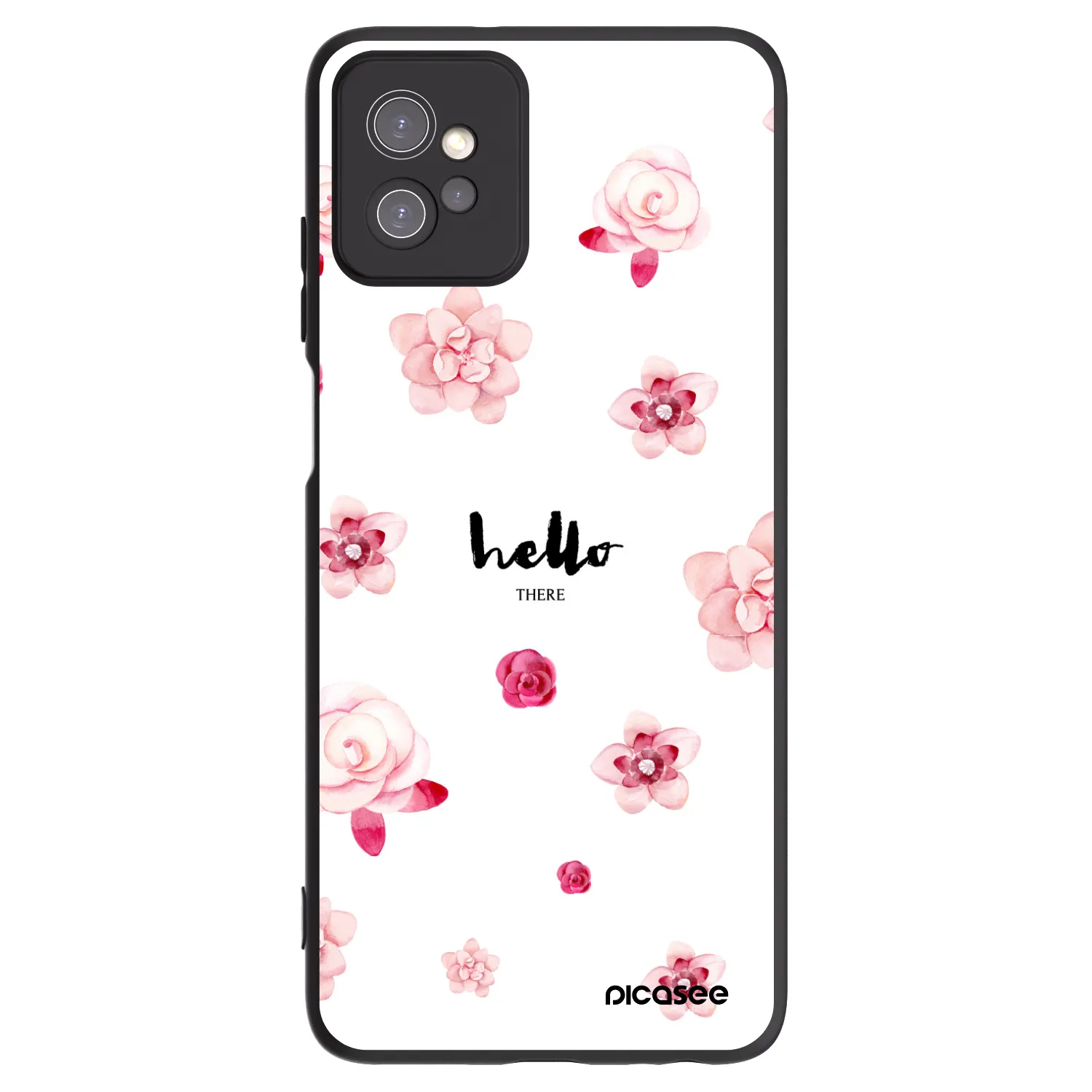 Picasee fekete szilikon tok az alábbi mobiltelefonokra Motorola Moto G32 - Hello there
