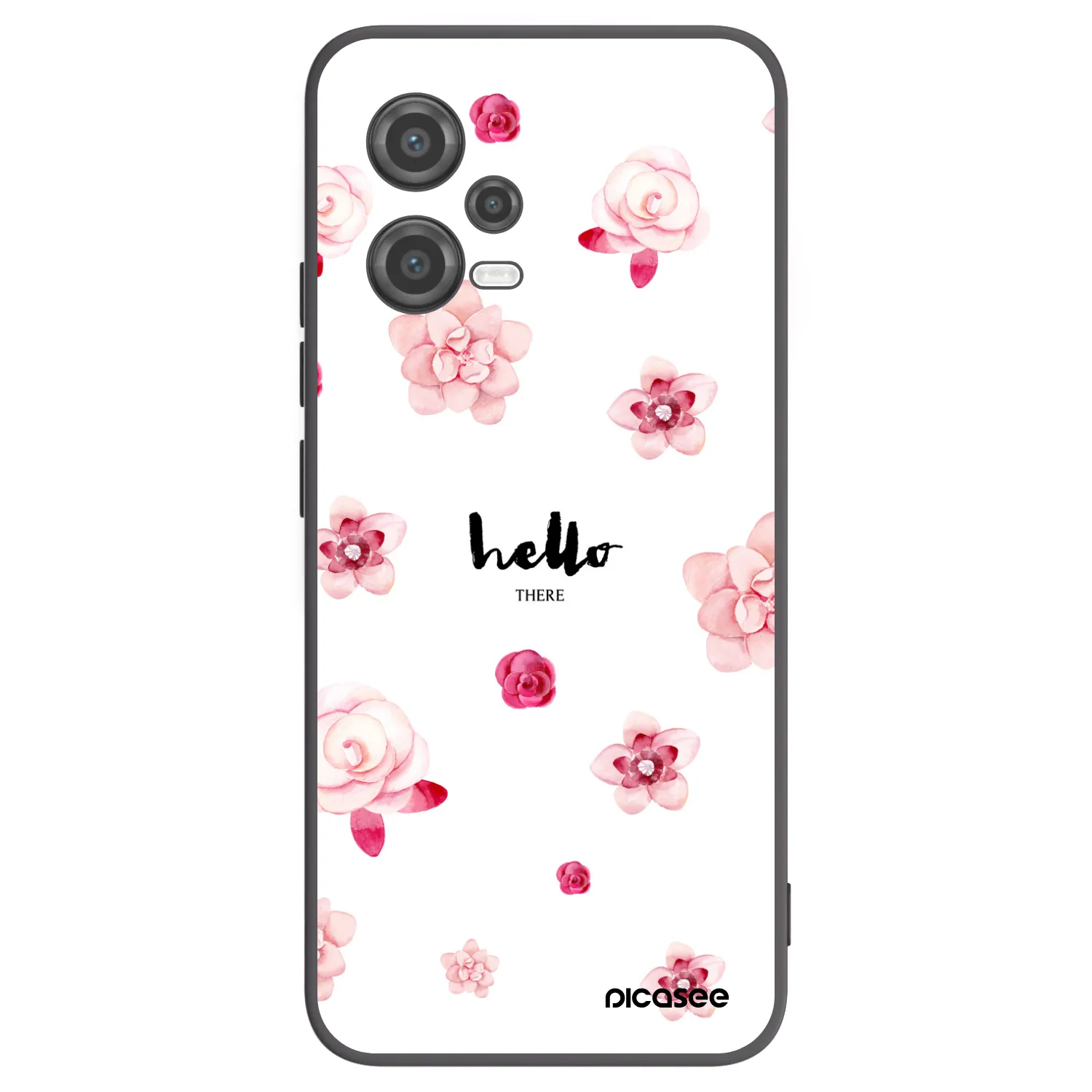 Picasee fekete szilikon tok az alábbi mobiltelefonokra Xiaomi Poco X5 - Hello there