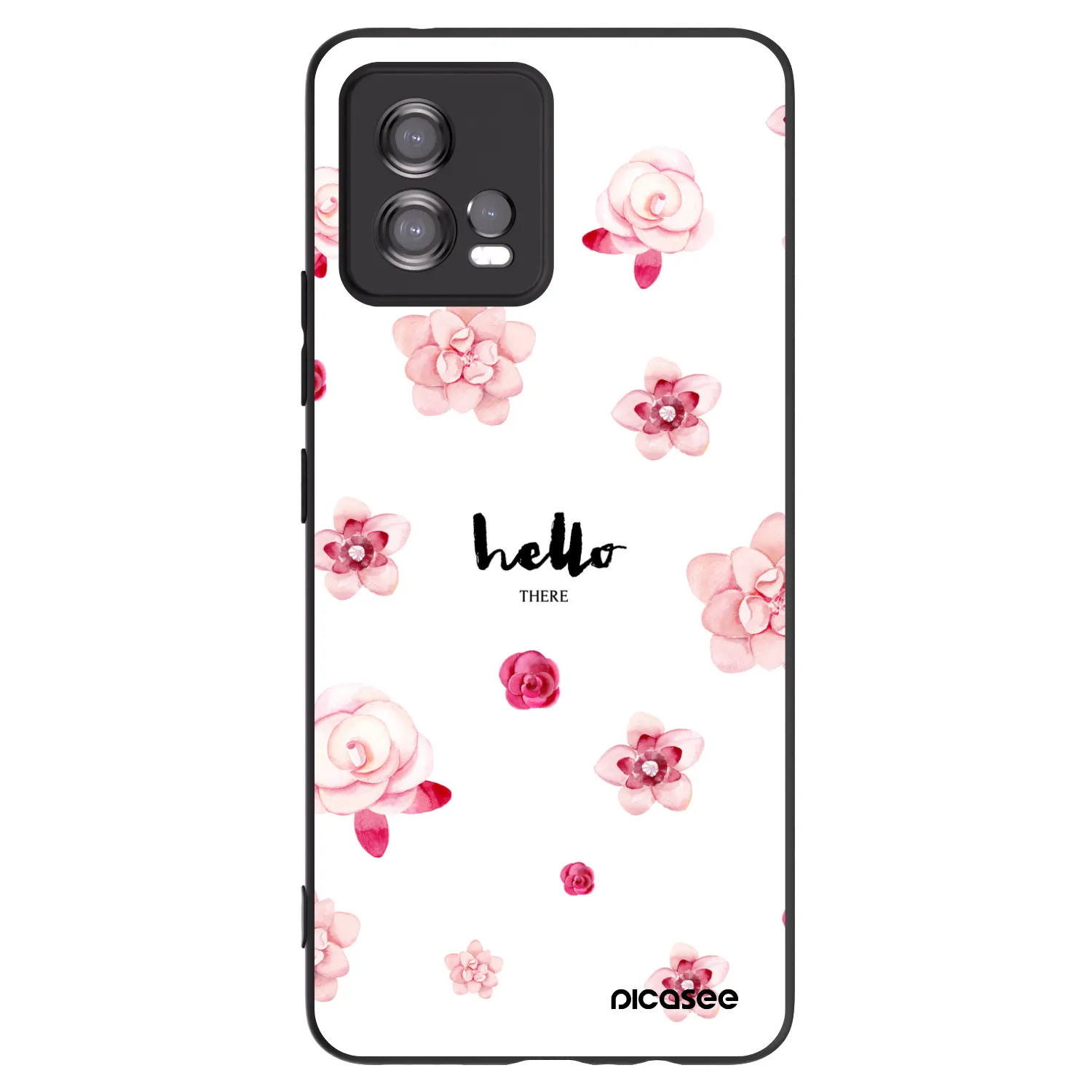 Picasee fekete szilikon tok az alábbi mobiltelefonokra Motorola Moto G72 - Hello there