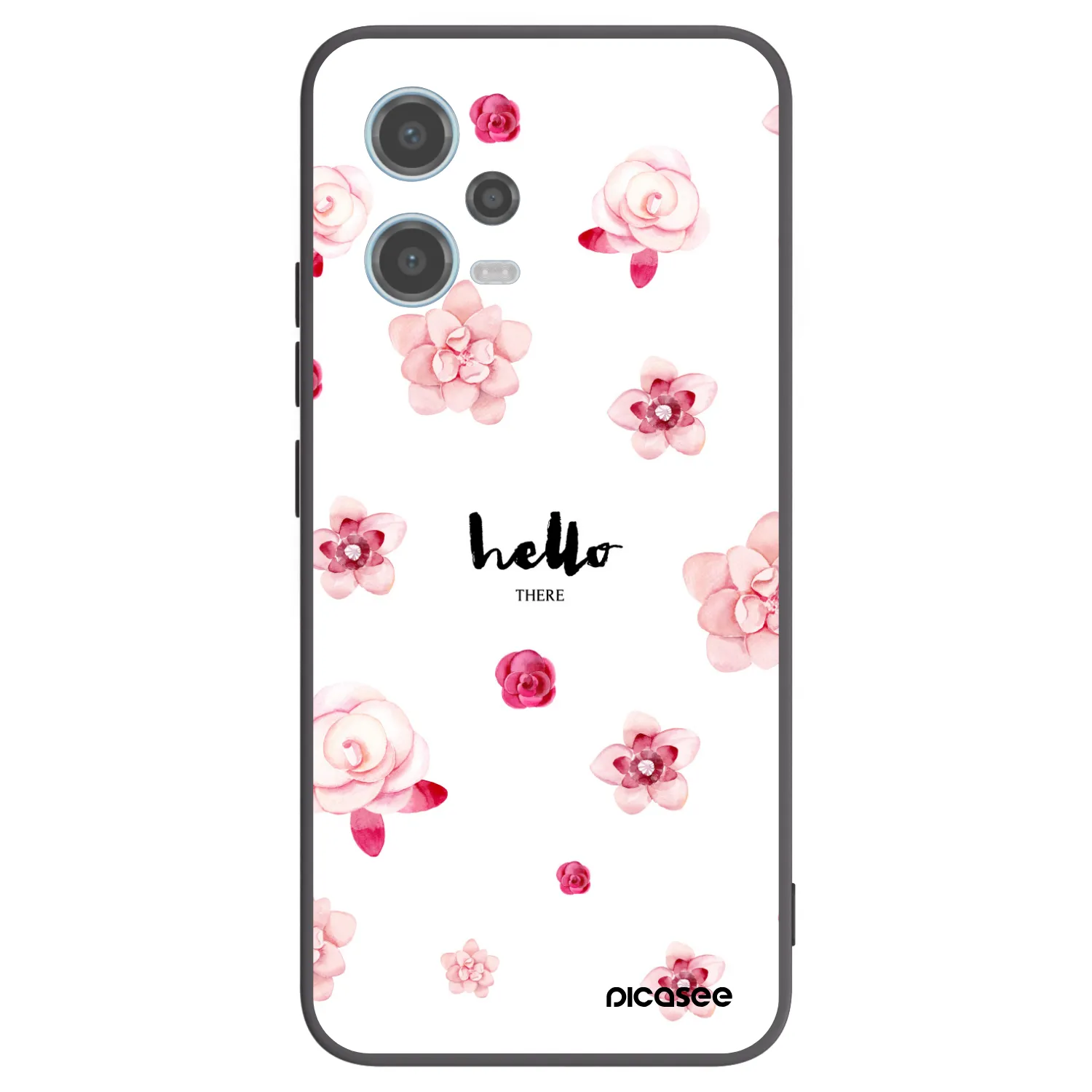 Picasee fekete szilikon tok az alábbi mobiltelefonokra Xiaomi Redmi Note 12 5G - Hello there
