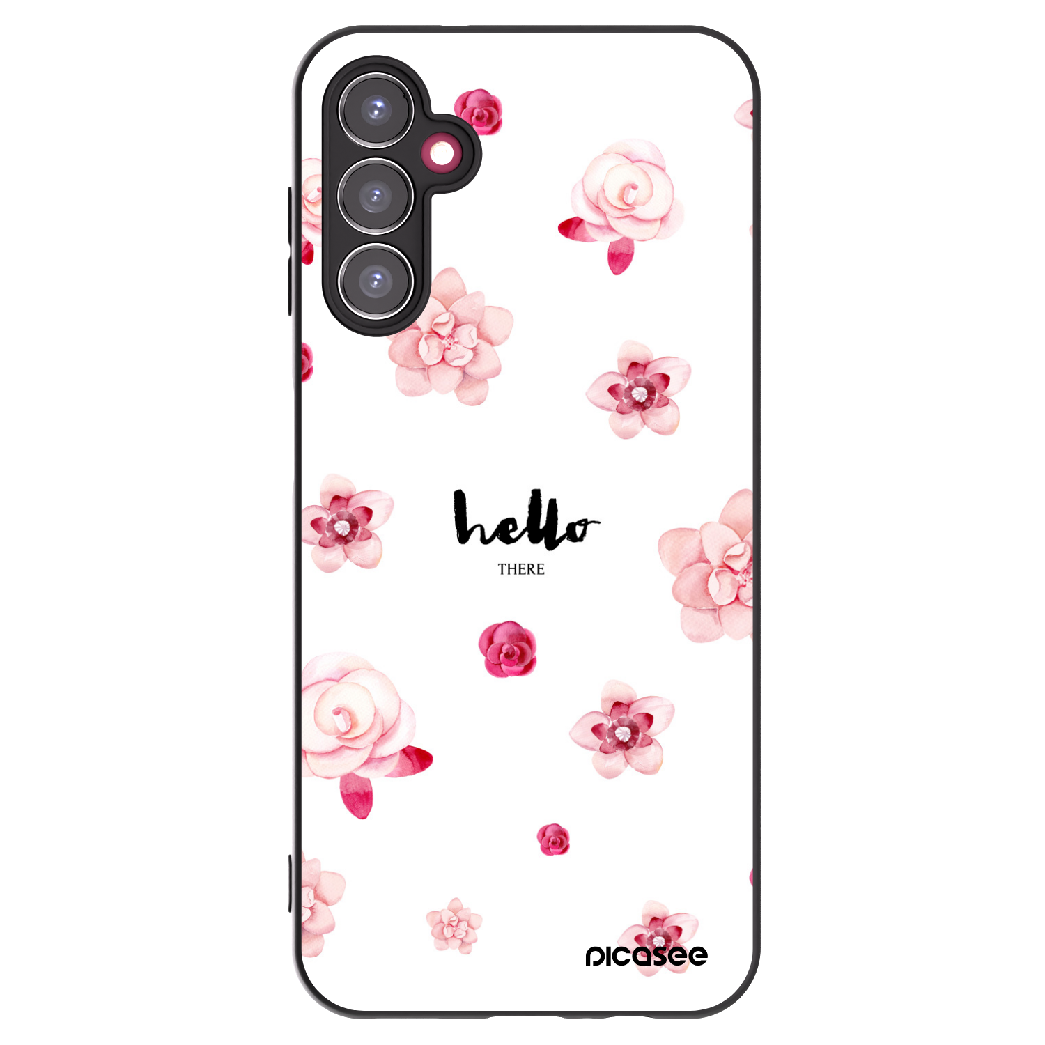 Picasee fekete szilikon tok az alábbi mobiltelefonokra Samsung Galaxy A14 4G A145R - Hello there