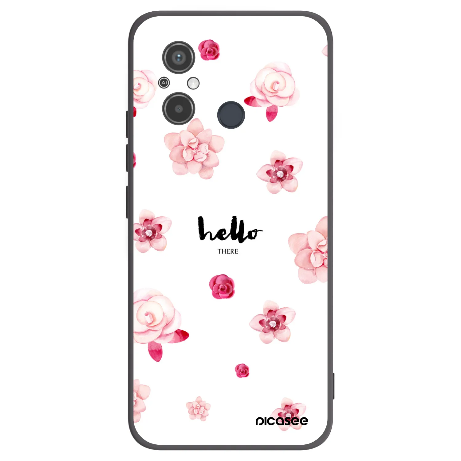 Picasee fekete szilikon tok az alábbi mobiltelefonokra Xiaomi Redmi 12C - Hello there