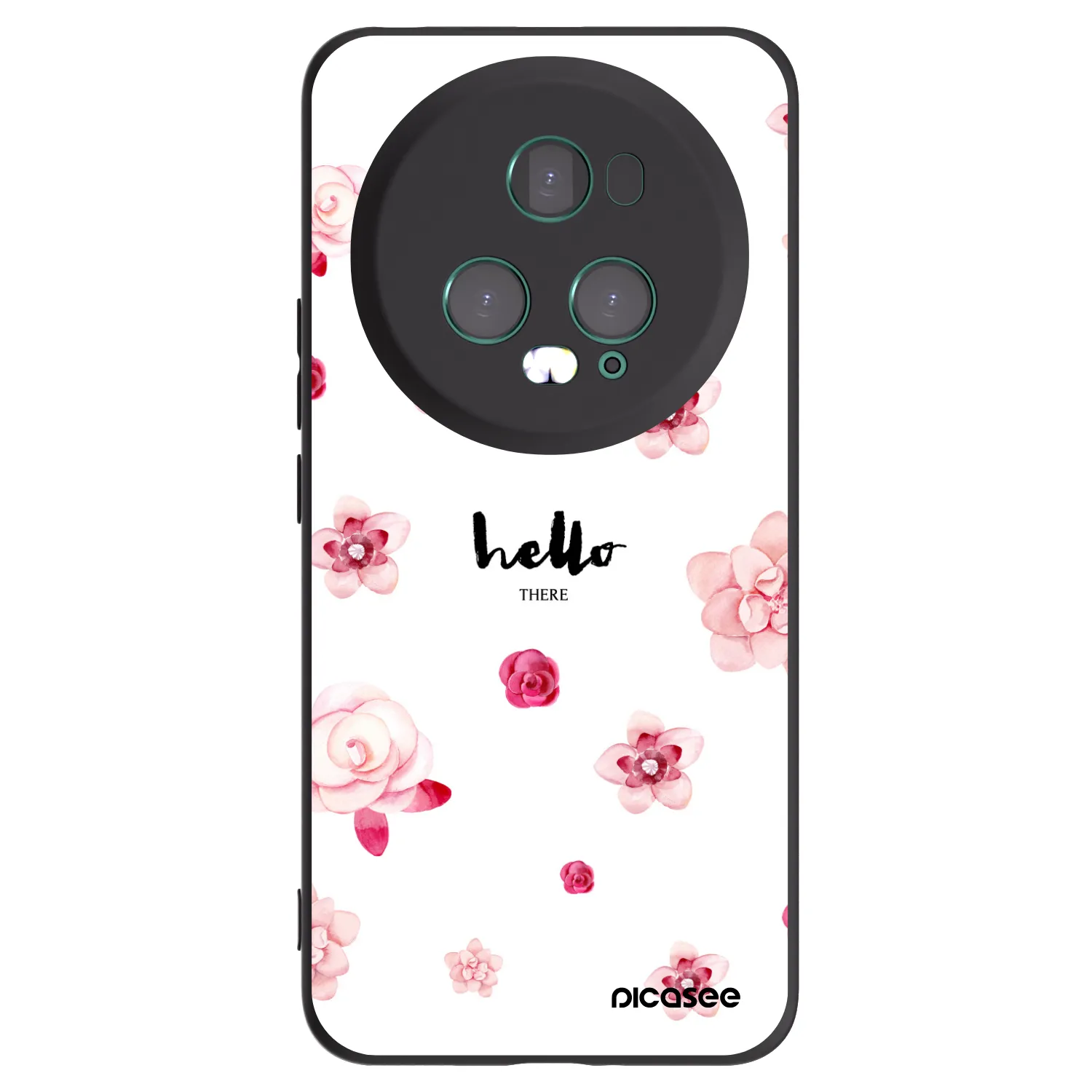 Picasee fekete szilikon tok az alábbi mobiltelefonokra Honor Magic5 Pro - Hello there