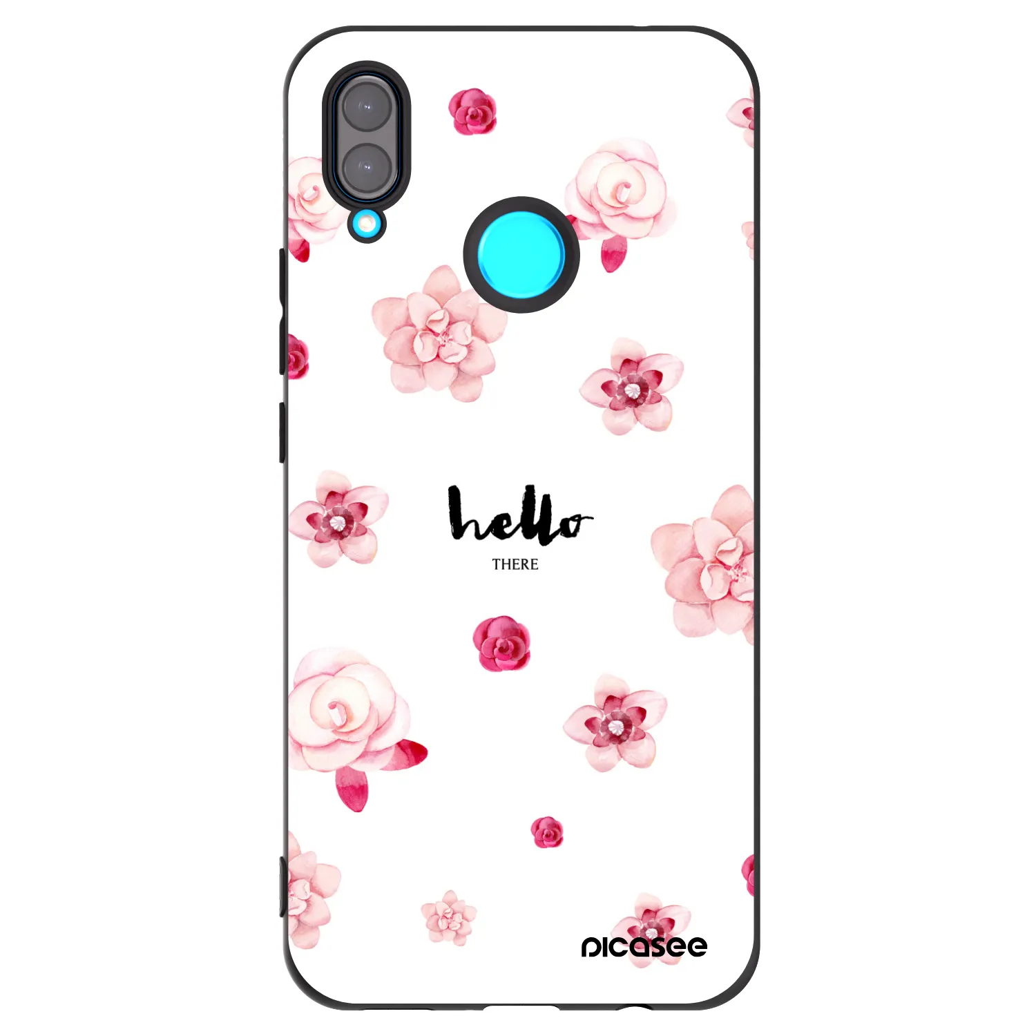 Picasee fekete szilikon tok az alábbi mobiltelefonokra Huawei Nova 3i - Hello there