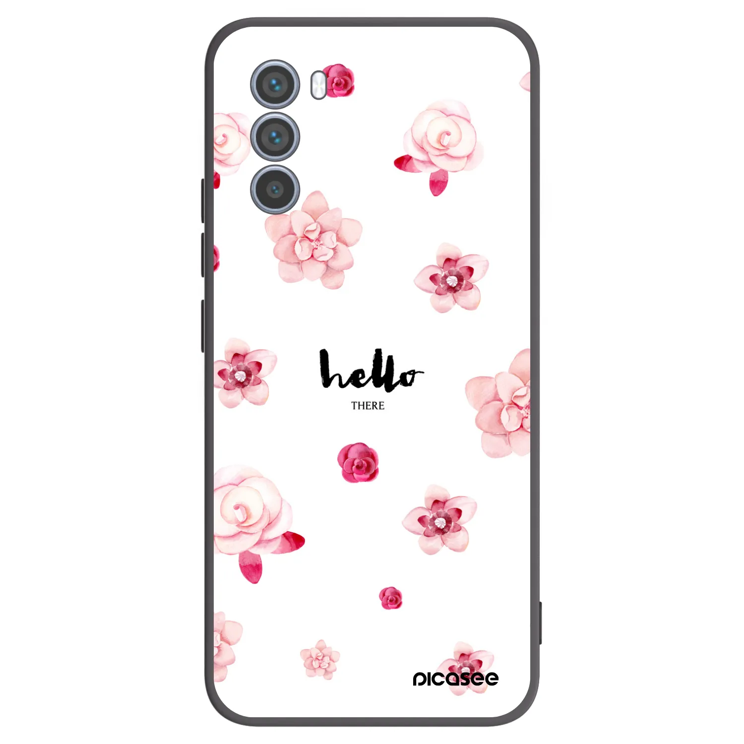 Picasee fekete szilikon tok az alábbi mobiltelefonokra Motorola Moto G62 - Hello there