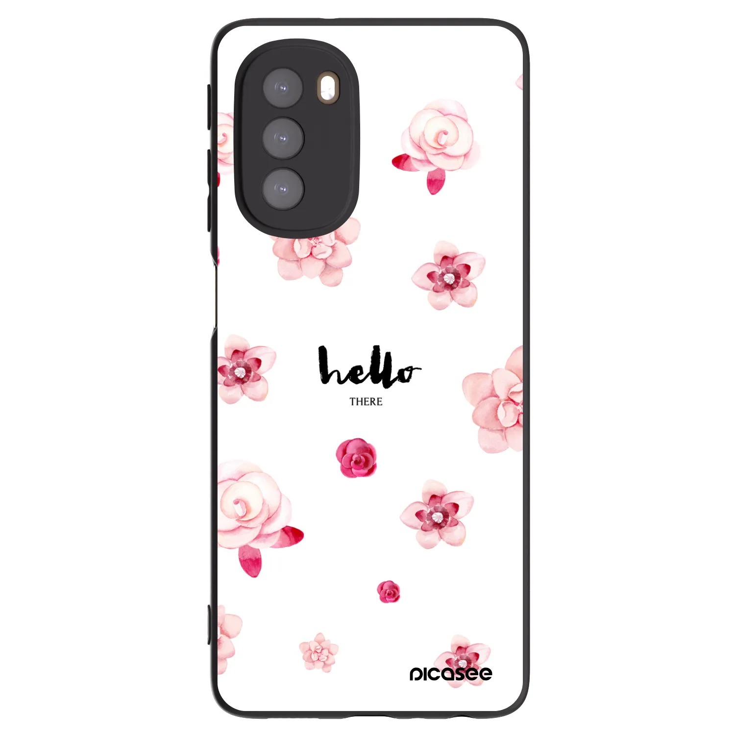 Picasee fekete szilikon tok az alábbi mobiltelefonokra Motorola Moto G51 - Hello there