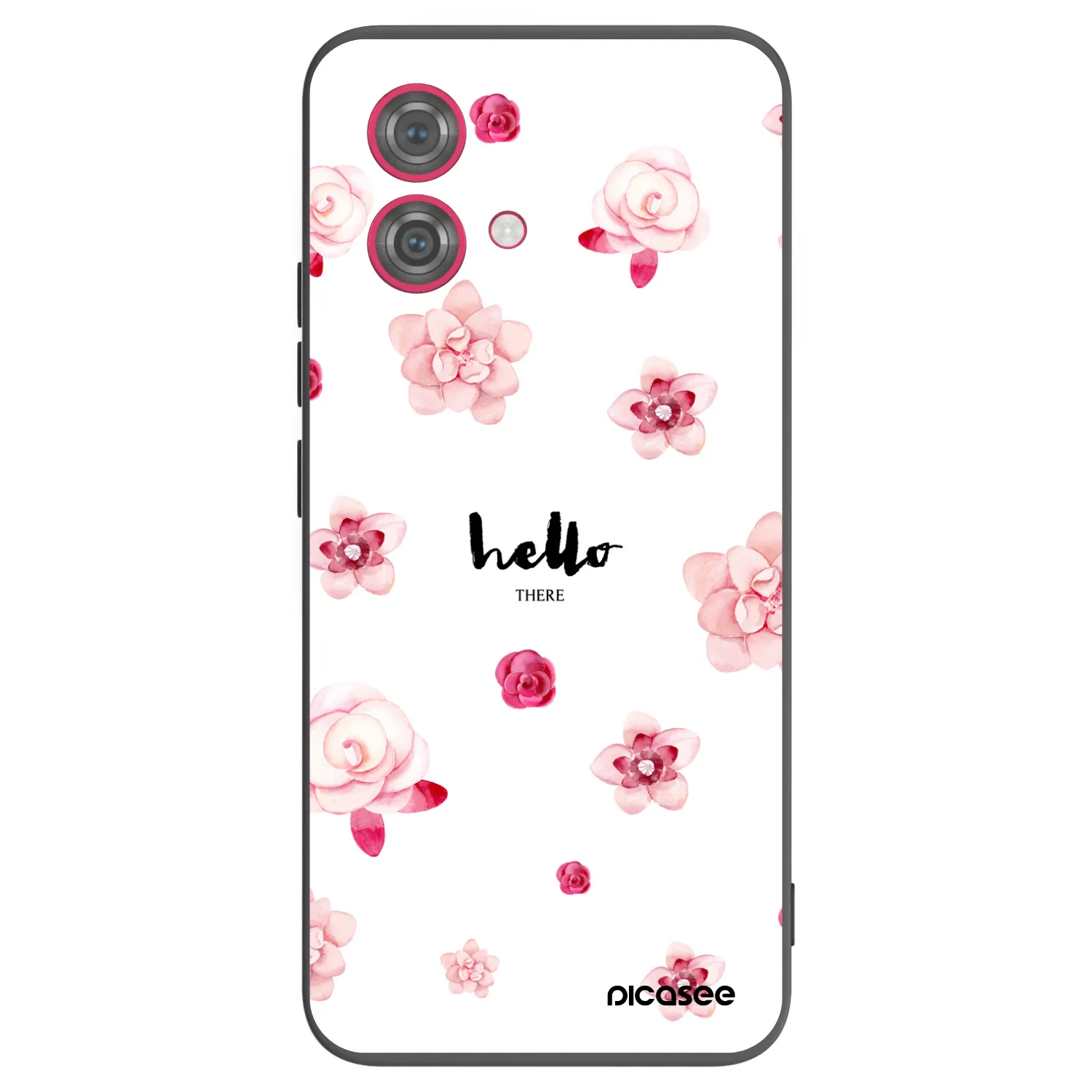 Picasee fekete szilikon tok az alábbi mobiltelefonokra Motorola Moto G84 5G - Hello there