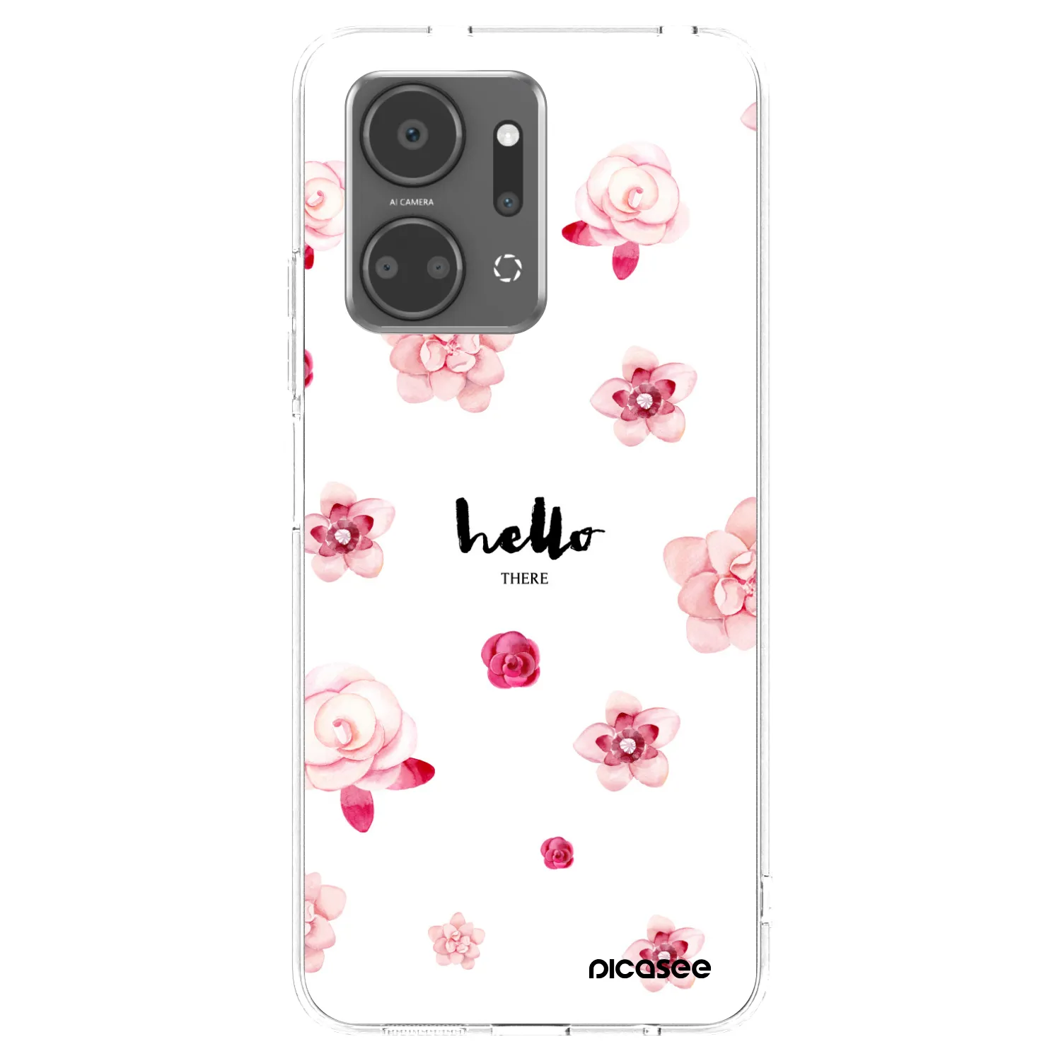 Picasee átlátszó szilikon tok az alábbi mobiltelefonokra Honor X7a - Hello there