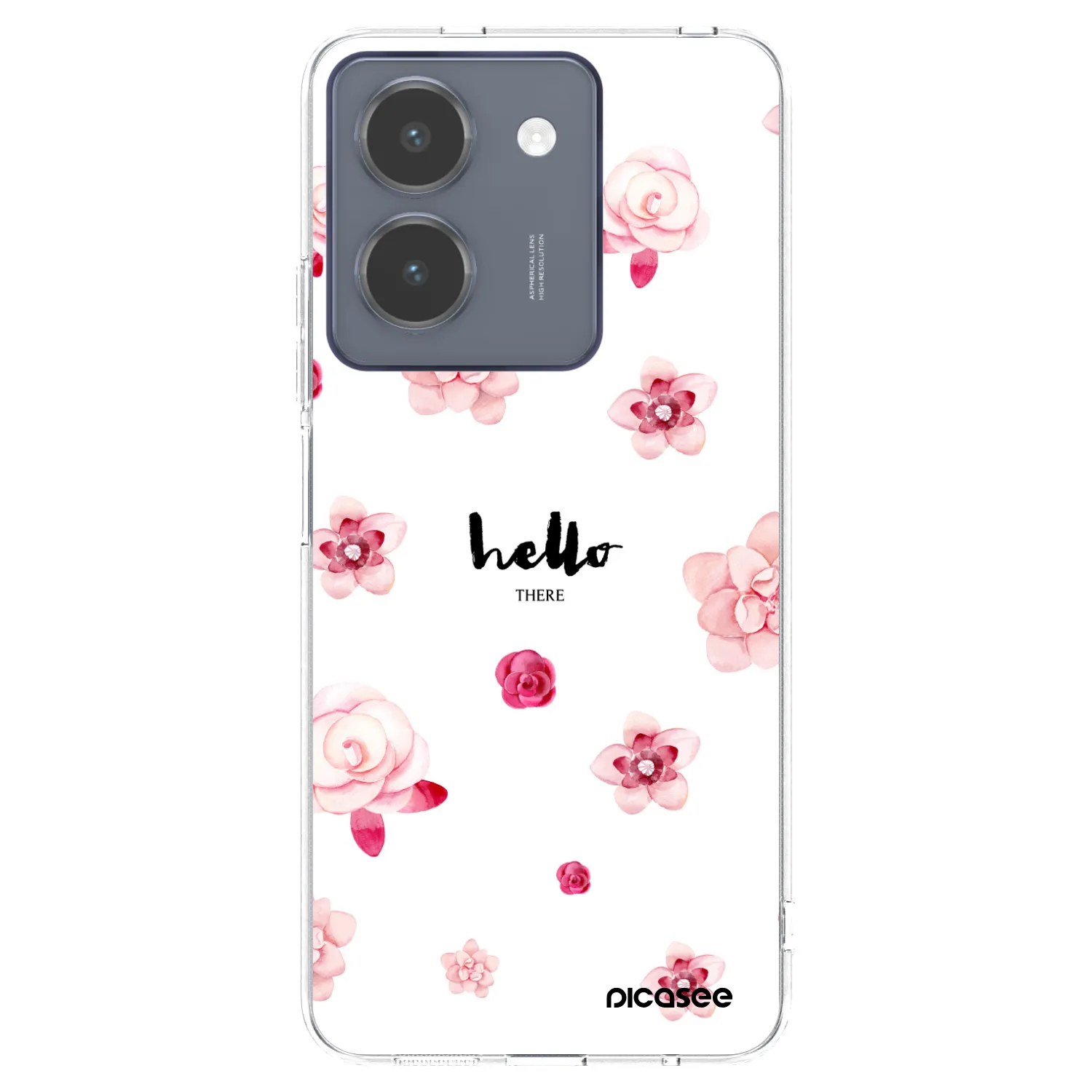 Picasee átlátszó szilikon tok az alábbi mobiltelefonokra Vivo Y36 4G - Hello there
