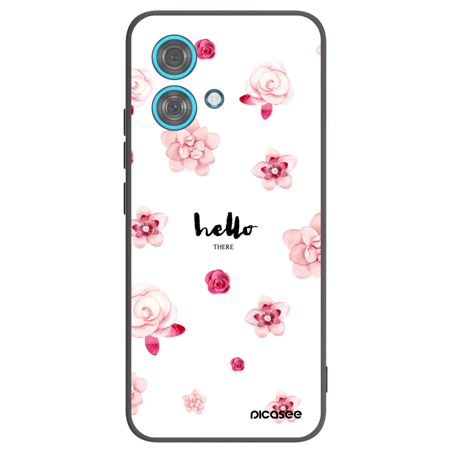 Picasee fekete szilikon tok az alábbi mobiltelefonokra Motorola Edge 40 Neo - Hello there