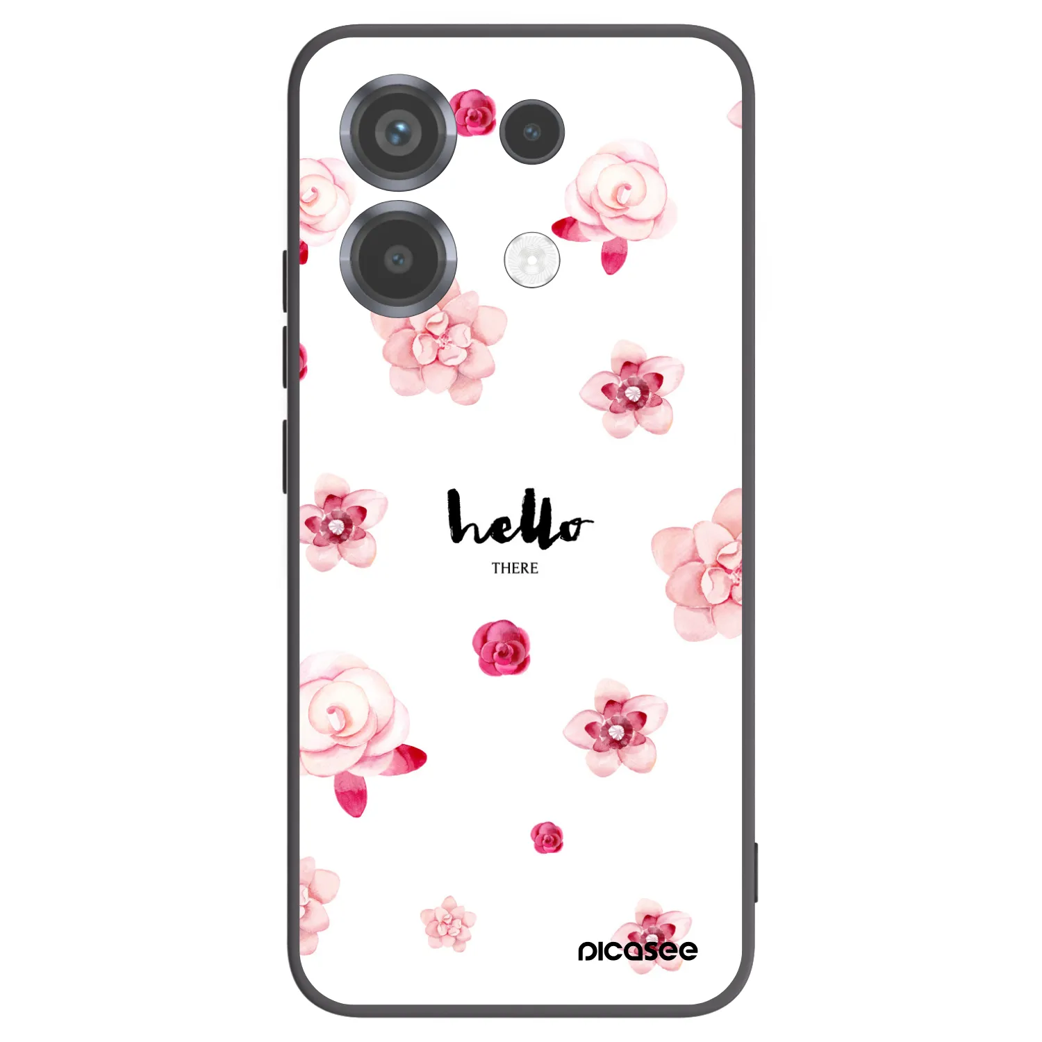 Picasee fekete szilikon tok az alábbi mobiltelefonokra Xiaomi Poco X6 - Hello there