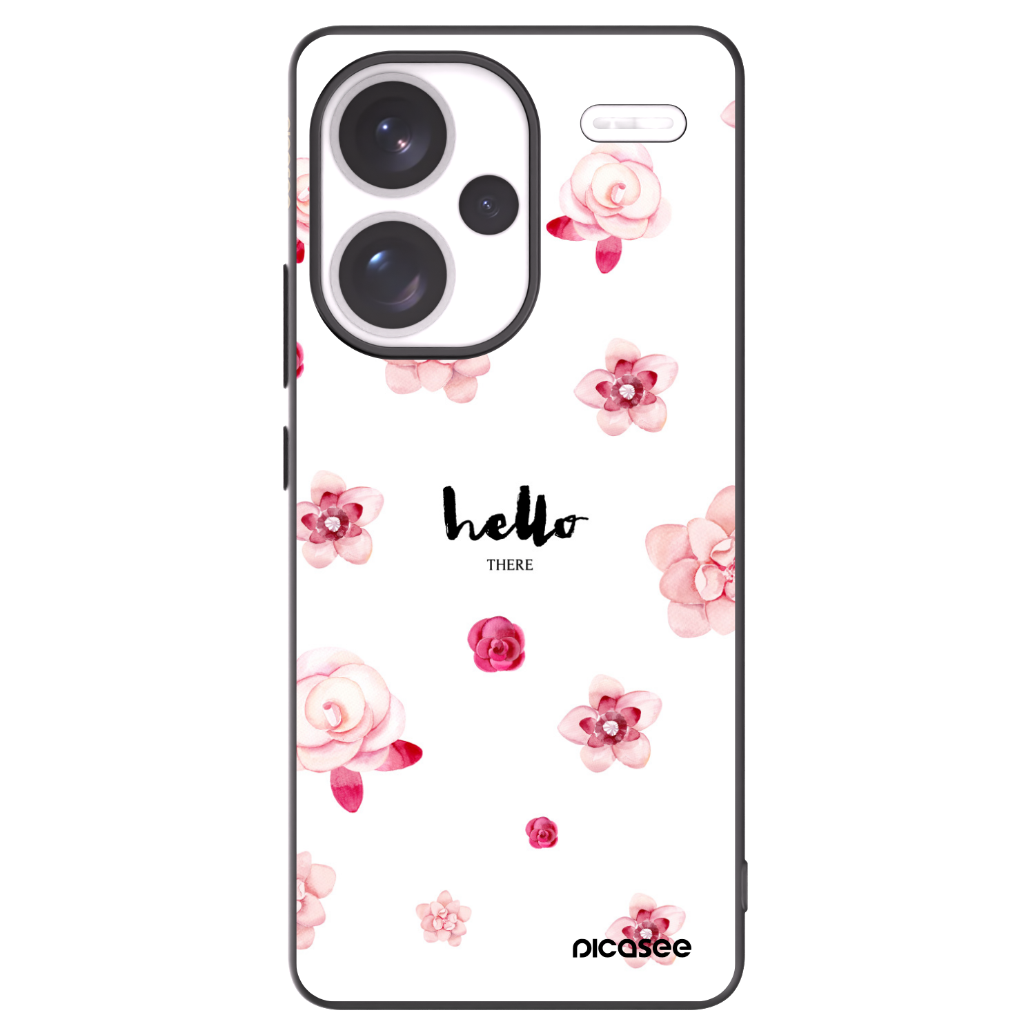 Picasee fekete szilikon tok az alábbi mobiltelefonokra Xiaomi Redmi Note 13 Pro+ 5G - Hello there